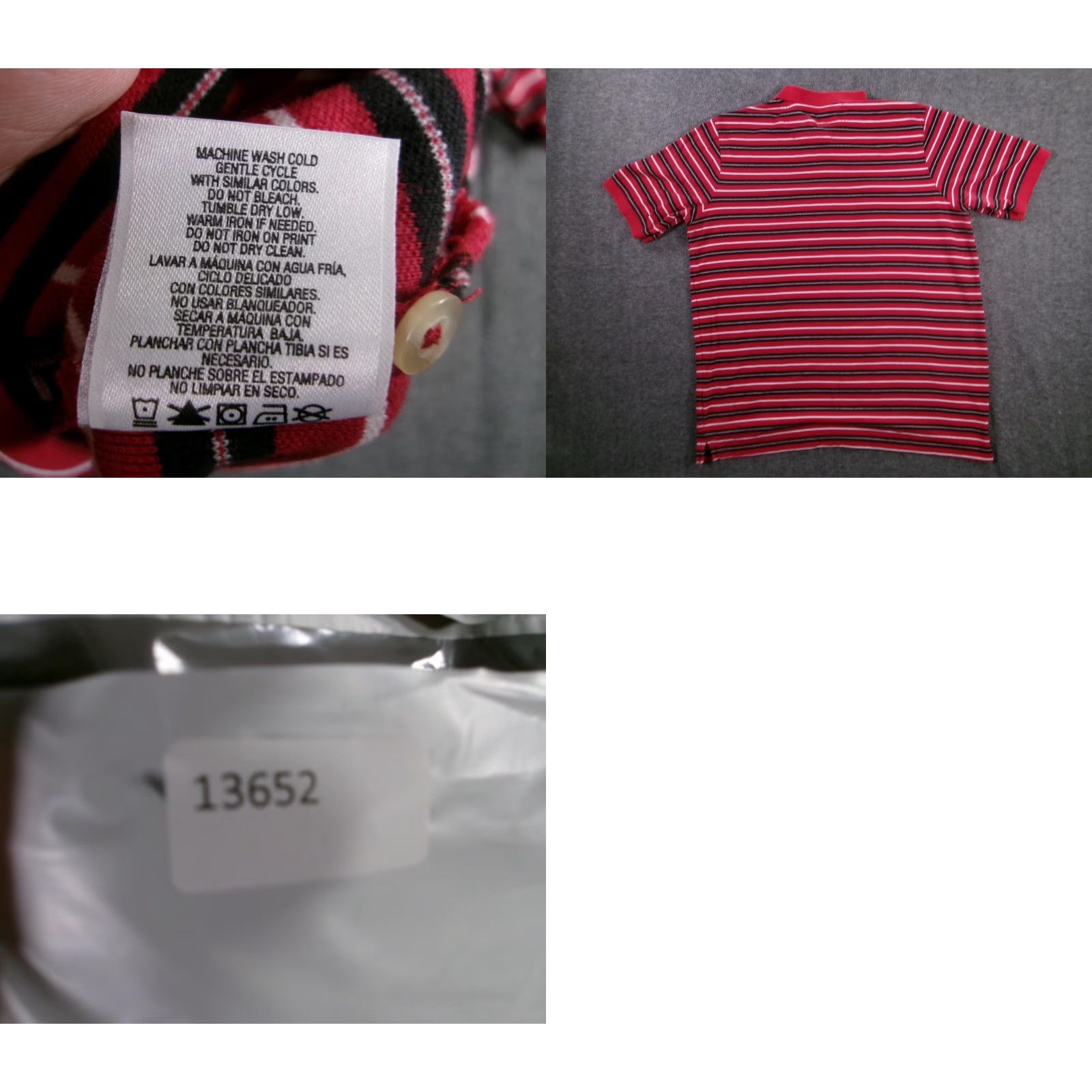 Vintage VINTAGE Covington Polo Shirt Men XL Red Striped Short Sleeve Casual Golf Preppy ClassicMens Size US XL / EU 56 / 4 - 8 Thumbnail