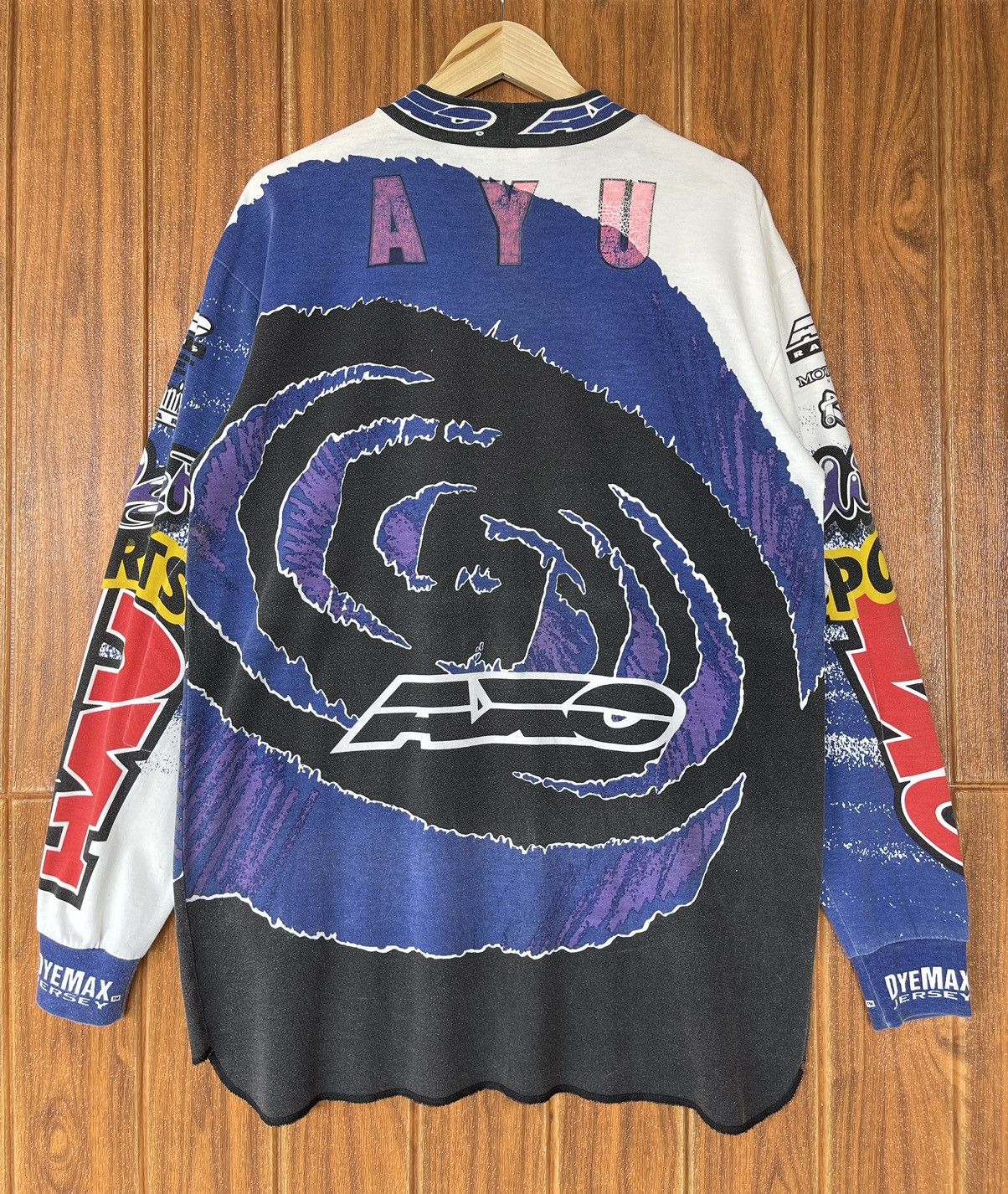 Gear for Sports Vintage’90s🔥AXO Power Sports🔥DyeMax Racing Motocross AOP Tee Size US XL / EU 56 / 4 - 3 Thumbnail