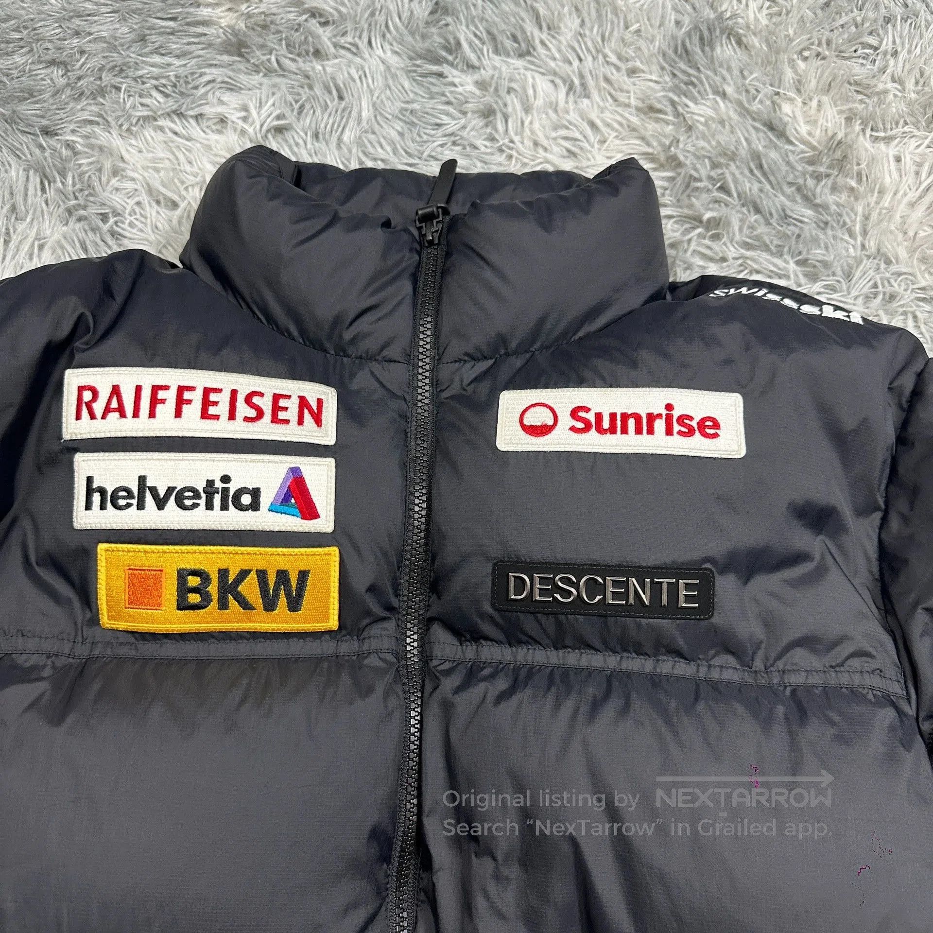 Descente descente black embroidered puffer jacket limited edition. Size US L / EU 52-54 / 3 - 3 Thumbnail