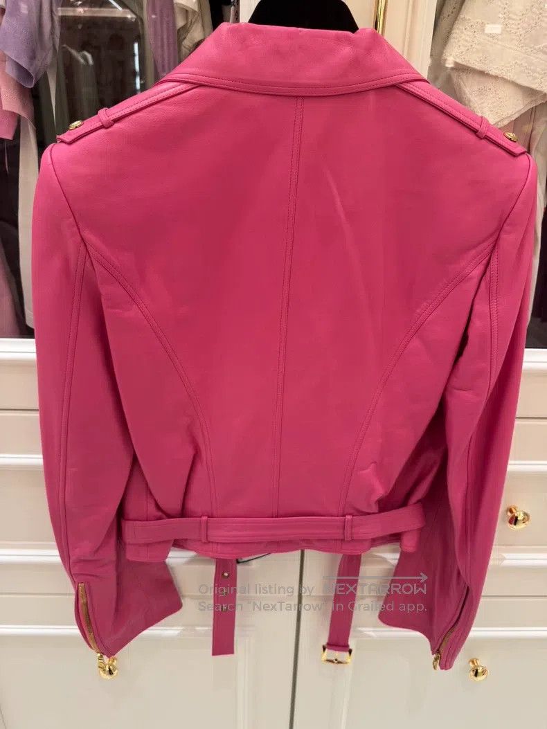 Versace Versace Barbie pink leather suit Size M / US 6-8 / IT 42-44 - 4 Thumbnail