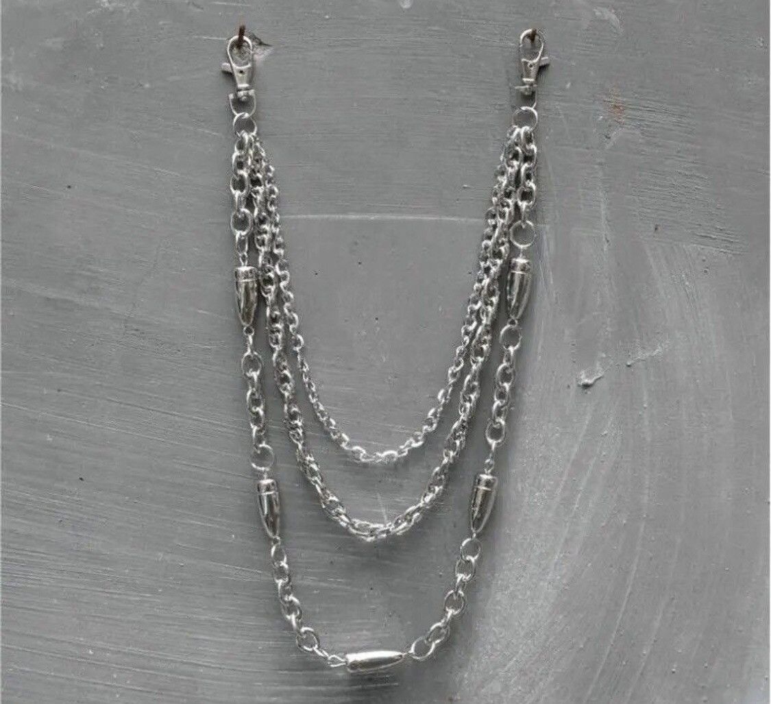 Jewelry 3 layers Punk Long Metal Wallet Belt Chain Size ONE SIZE - 2 Thumbnail