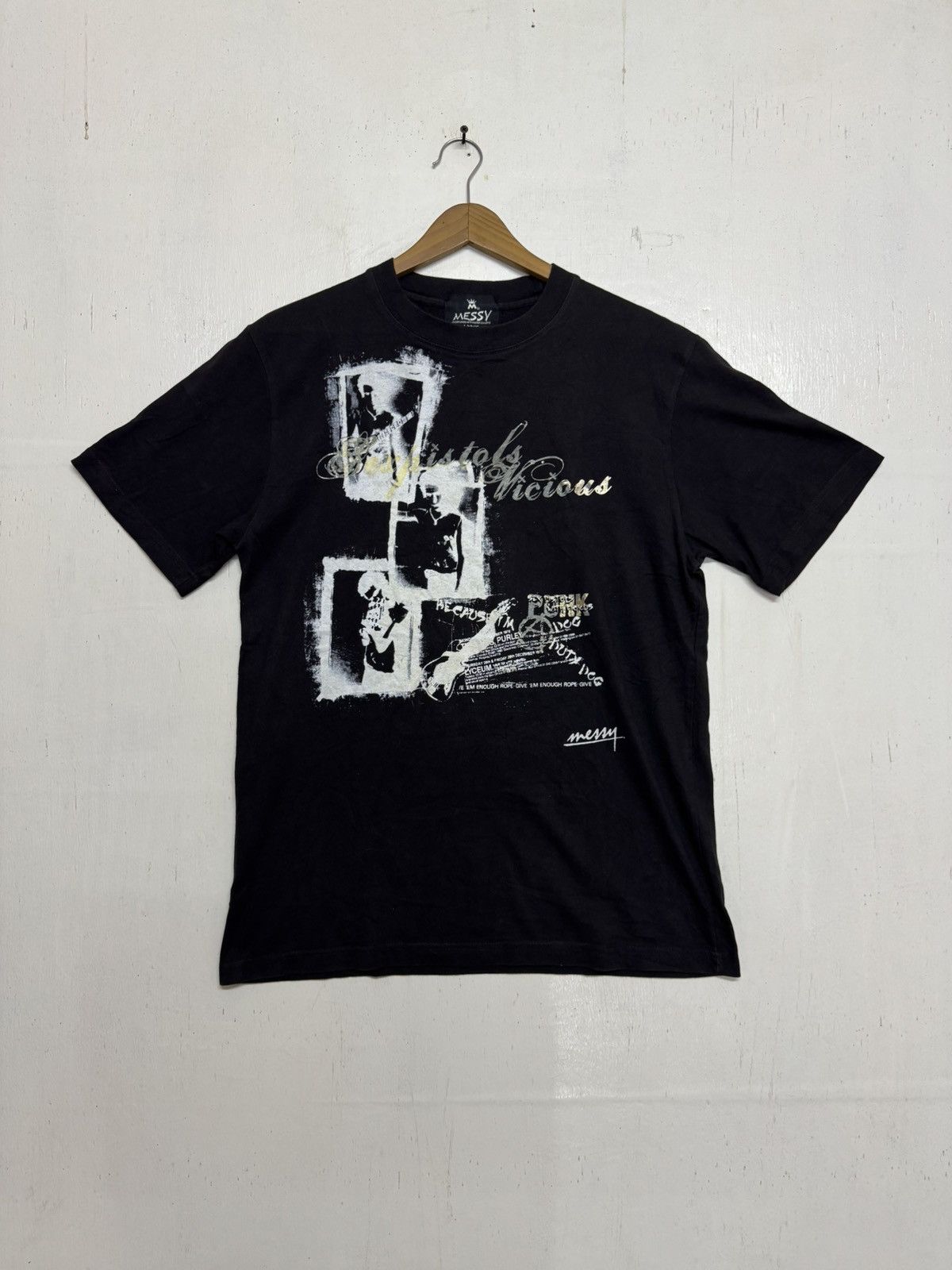 Band Tees × Vintage Sex pistol vicious X messy black Size US L / EU 52-54 / 3 - 3 Thumbnail