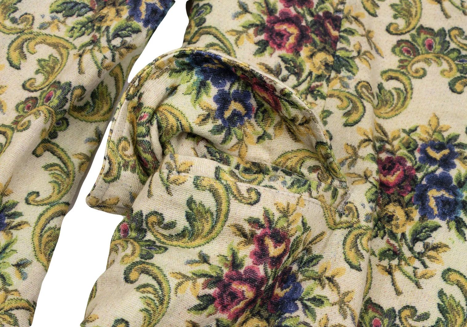 Yohji Yamamoto Cotton Floral Print Long Jacket