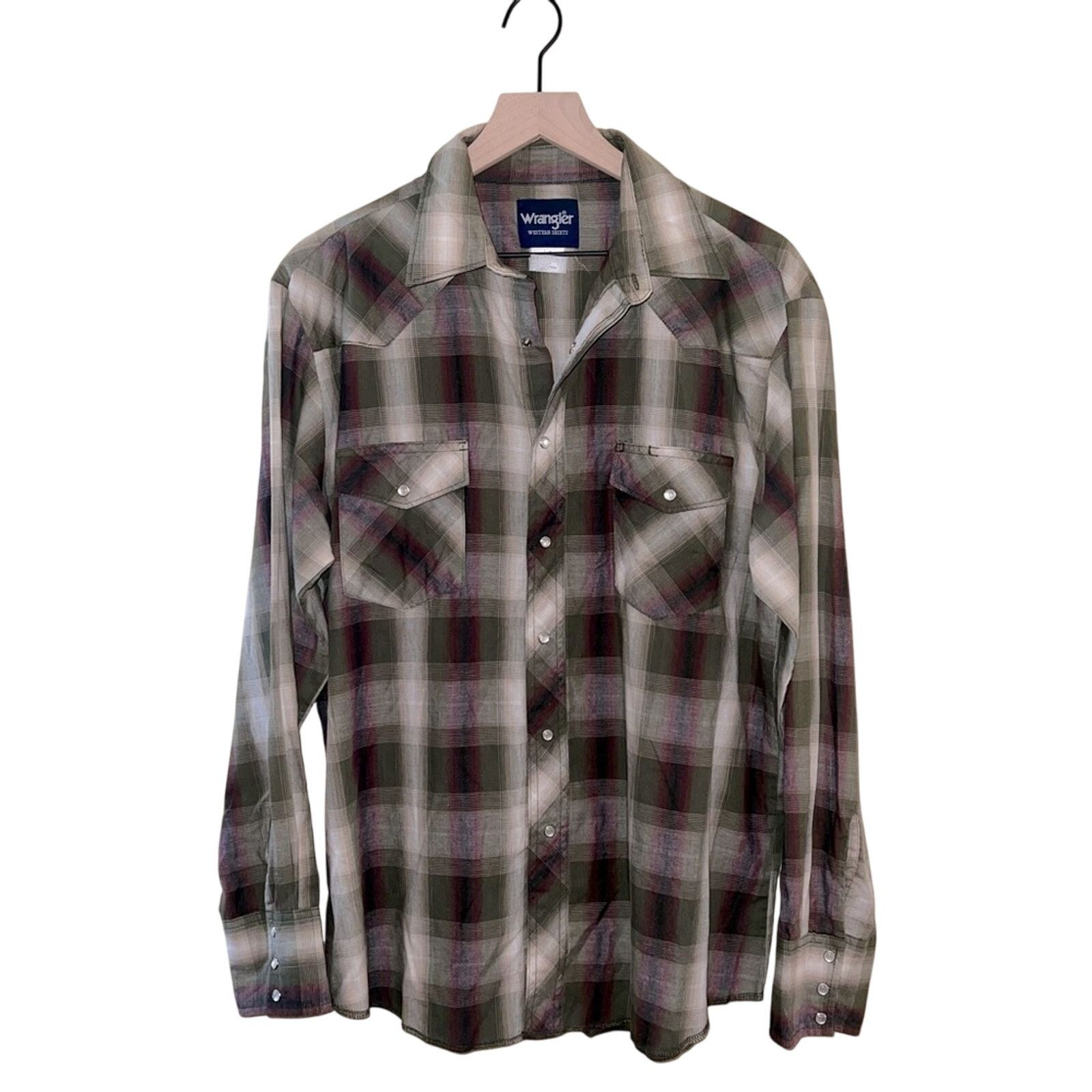 Wrangler VNTG WRANGLER plaid pearl snap western shirt M Size US M / EU 48-50 / 2 - 1 Thumbnail