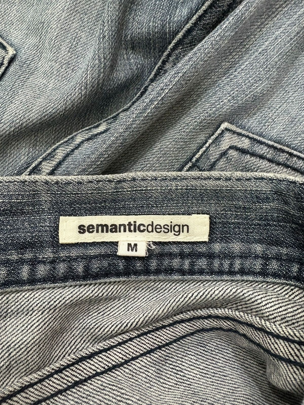 semanticdesign Vintage Japanese Semantic Design Distressed Frayed Jeans Size US 30 / EU 46 - 10 Thumbnail