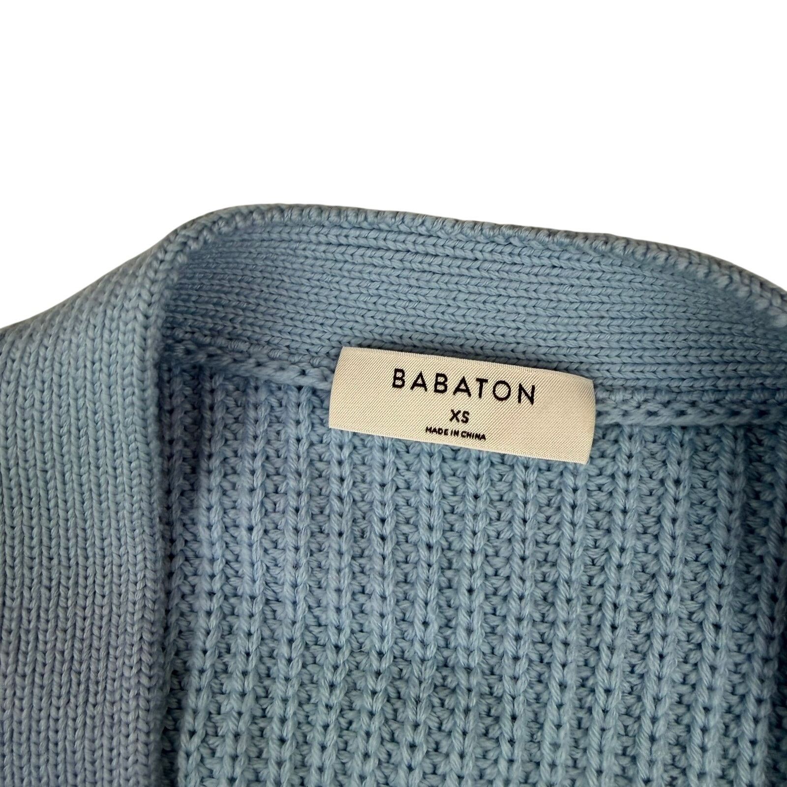 Other Babaton Cropped Knit Cardigan Baby Blue XS Size XS / US 0-2 / IT 36-38 - 3 Thumbnail