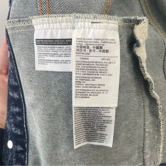 Levi's Levi's Acid Wash Denim Jean Jacket Blue S Size US S / EU 44-46 / 1 - 4 Thumbnail