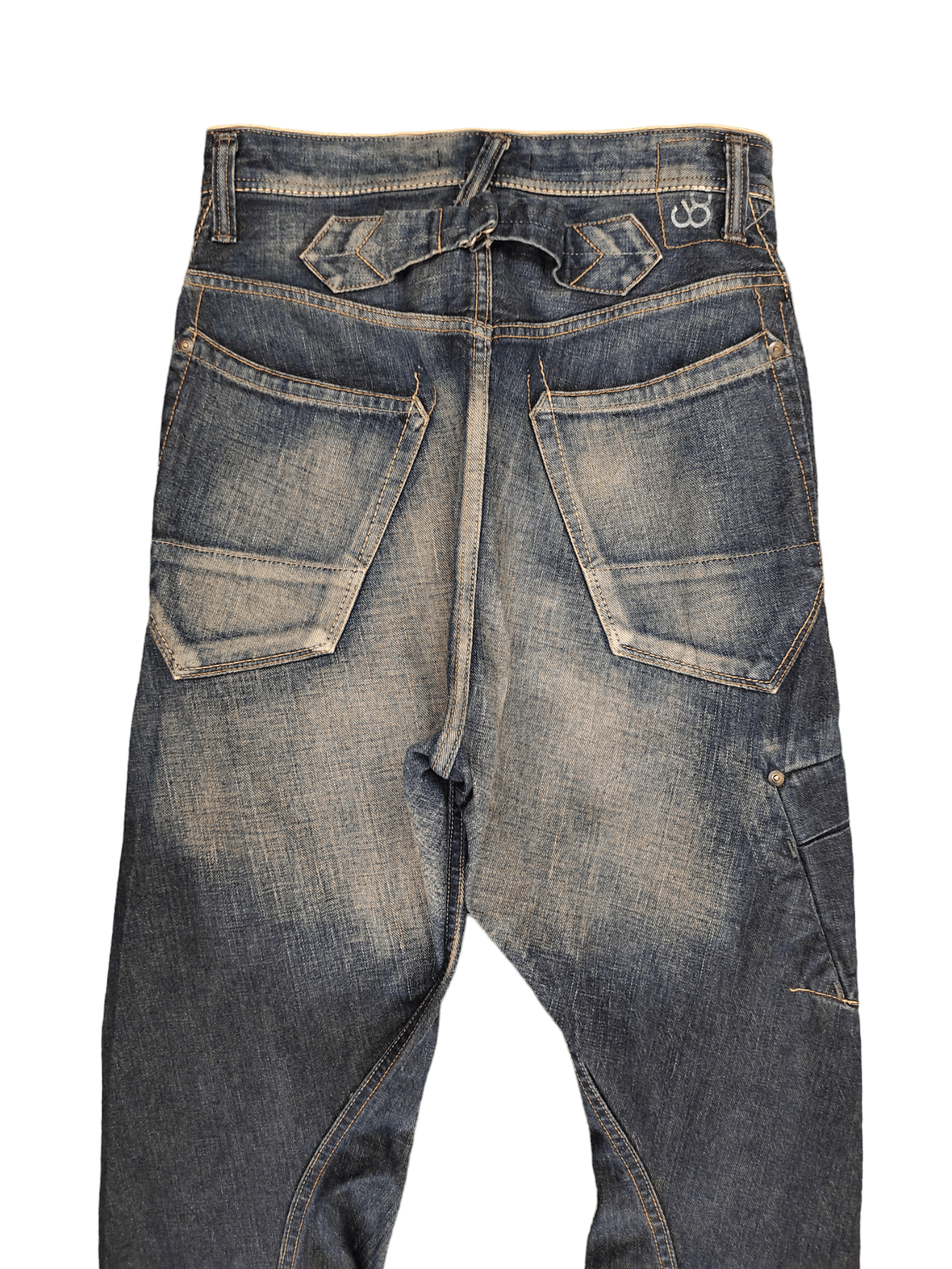 Number (N)ine × Undercover 1990s Jonhbull Spiral Cut Selvedge Denim Pants Redline Size US 29 - 2 Thumbnail