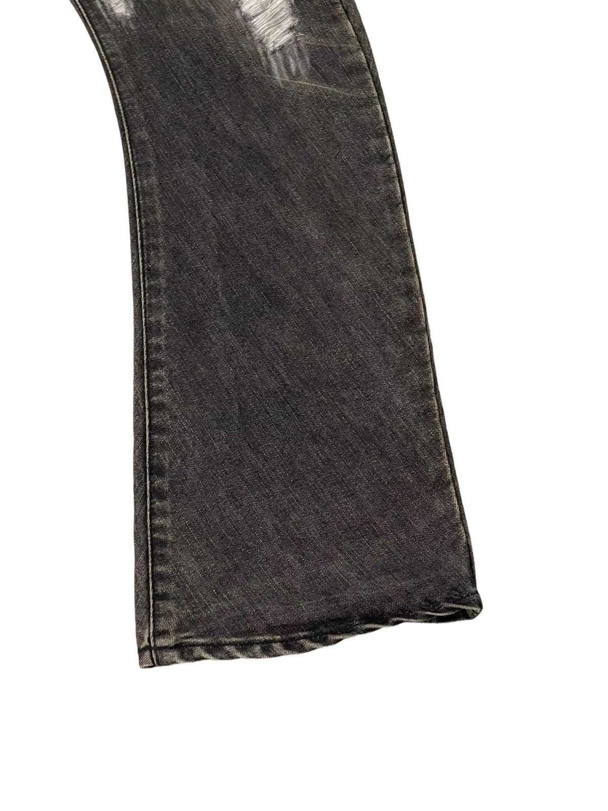 Japanese Brand Flare Jeans WJK Japan Curv Leg Distress Boot Cut 6🟦3 Size US 30 / EU 46 - 4 Thumbnail