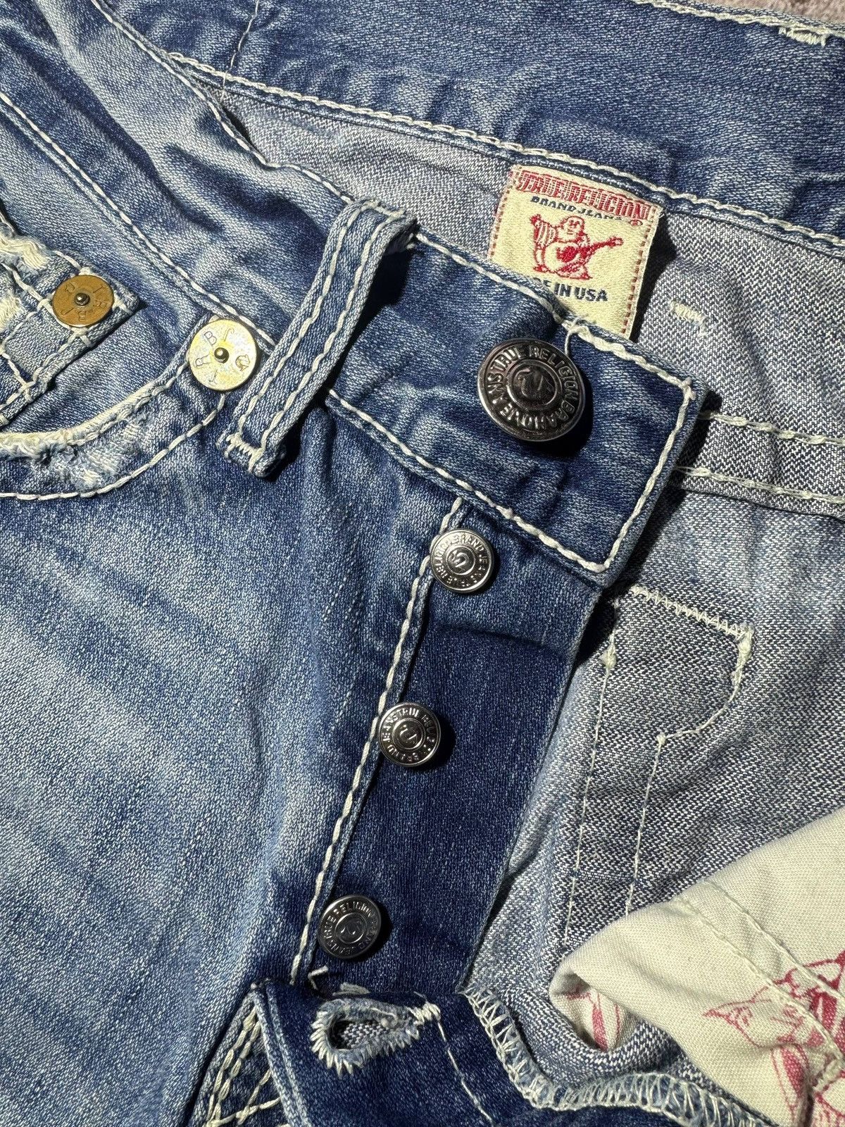 True Religion True Relegion Vintage Blue Denim Jeans Streetwear Japanese Size US 34 / EU 50 - 10 Thumbnail