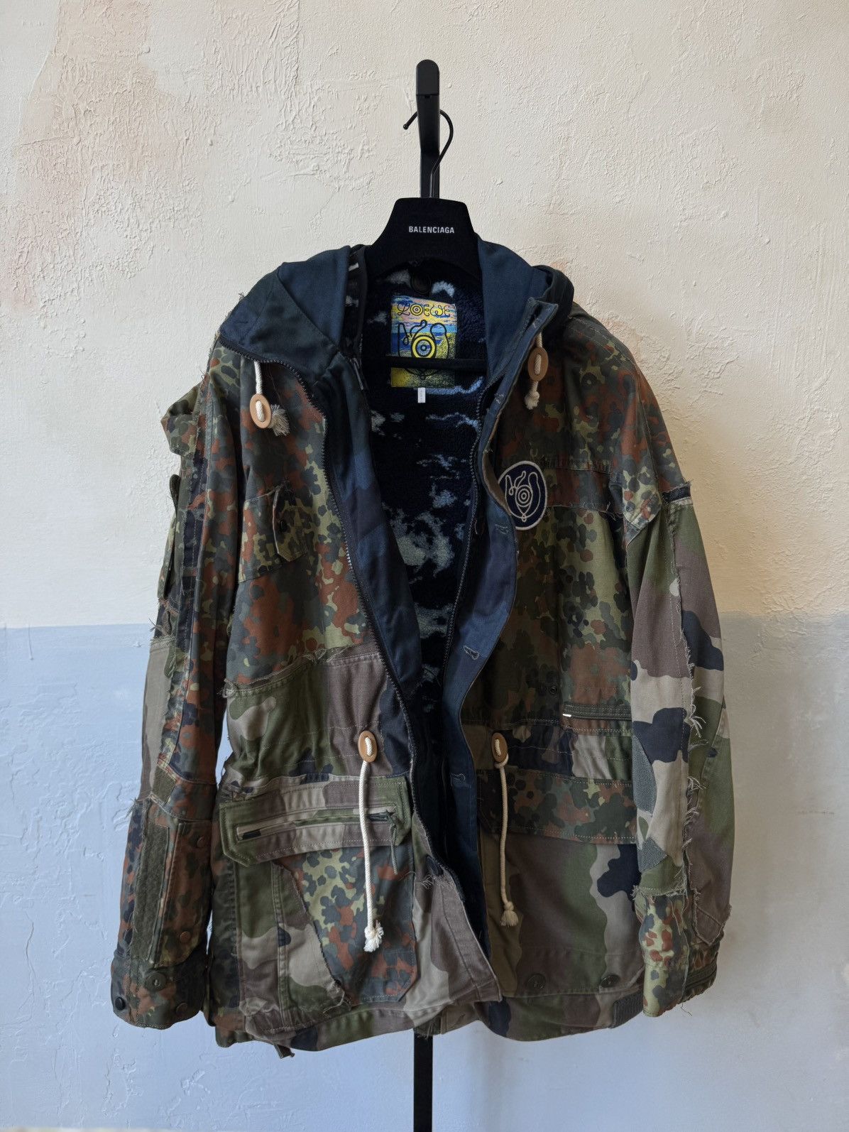 Loewe FW20 EYE LOEWE NATURE HOODED PARKA JACKET FLEECE LINING 48 Size US M / EU 48-50 / 2 - 2 Thumbnail