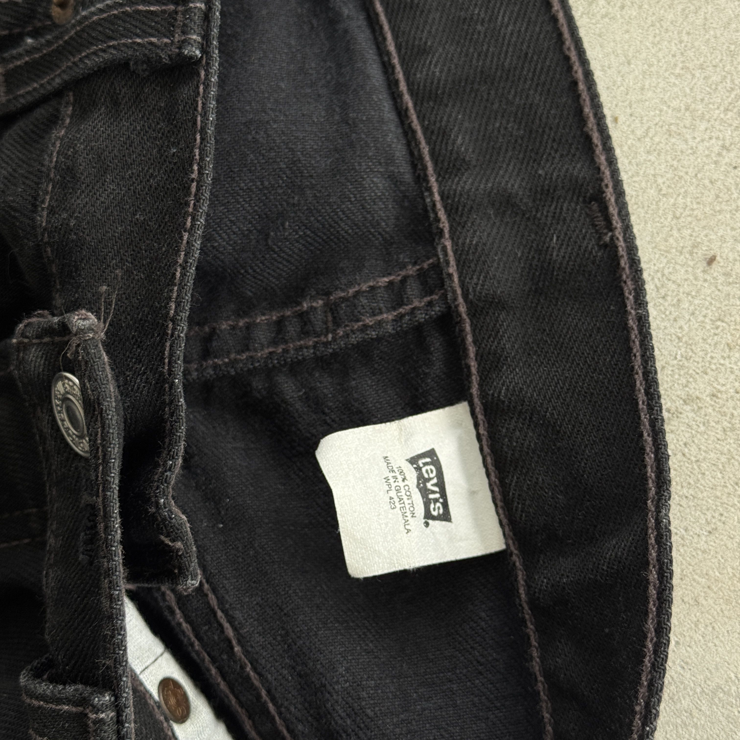 Levi's Levi’s 501 Original Fit Black Denim Jeans 33x32 Size US 33 - 6 Thumbnail