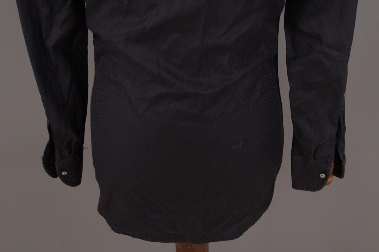 Emmett Emmett London Slim Fit Black Printed Shirt Size 38 / 15 Size US M / EU 48-50 / 2 - 9 Thumbnail