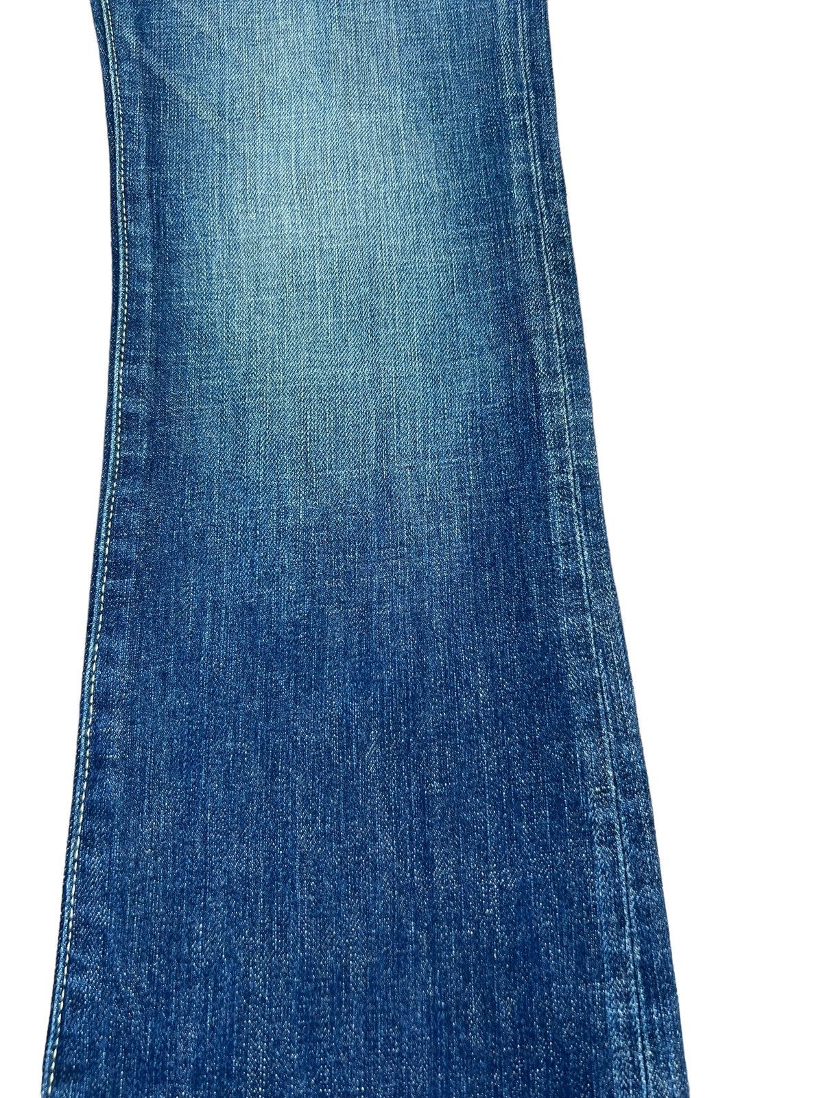 20471120 RICO Japan Fade Blue Denim Bootcut Jeans Size US 29 - 10 Thumbnail