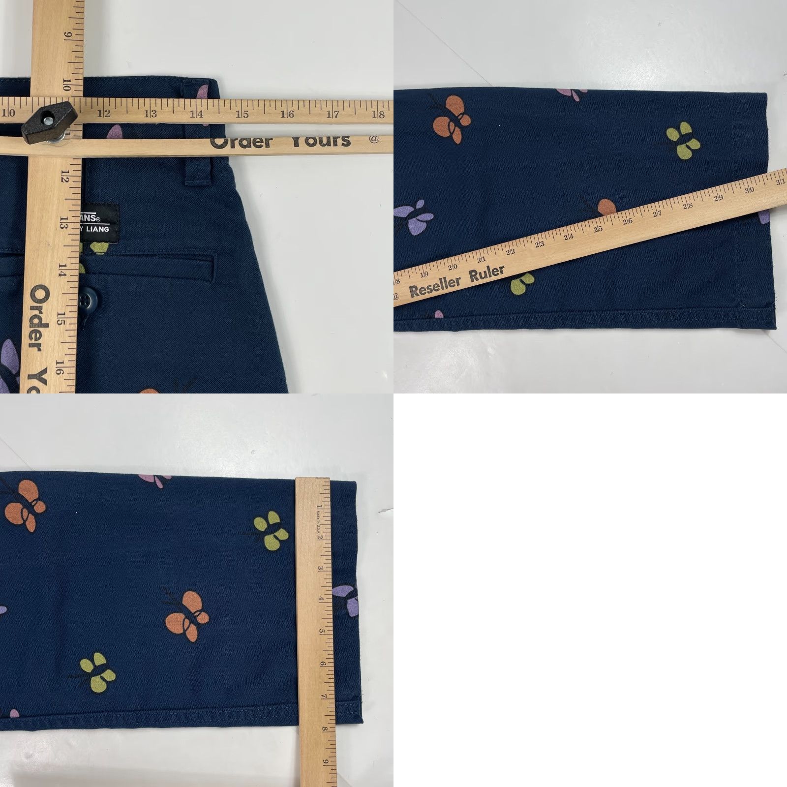 Vans VANS Pants Womens 28 x 30 Blue Sandy Liang Chino Straight Leg Boys? Size 28" / US 6 / IT 42 - 9 Thumbnail