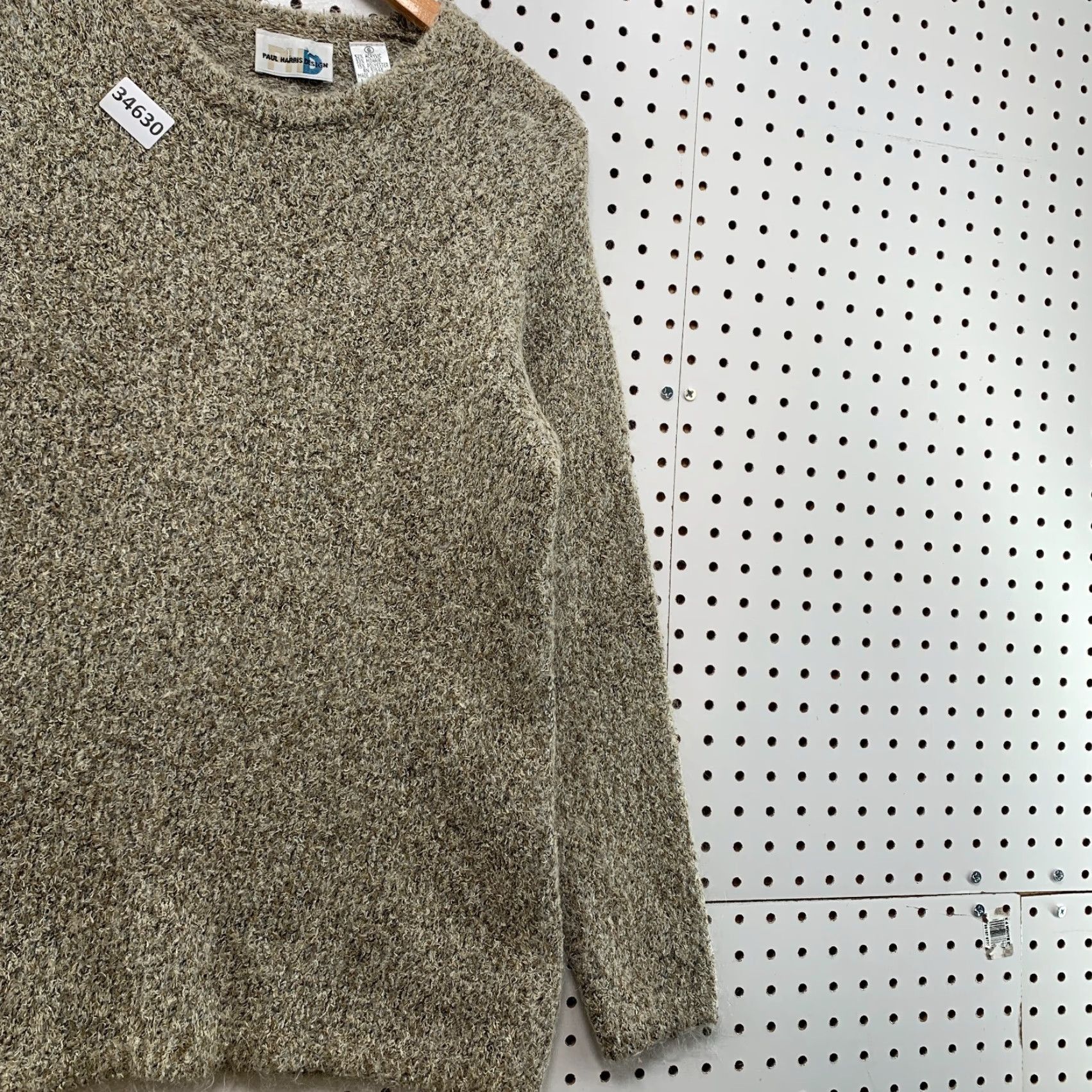 Vintage VINTAGE Paul Harris Design Sweater Womens Small Gray Mohair Sherpa SHaggy Size S / US 4 / IT 40 - 4 Thumbnail
