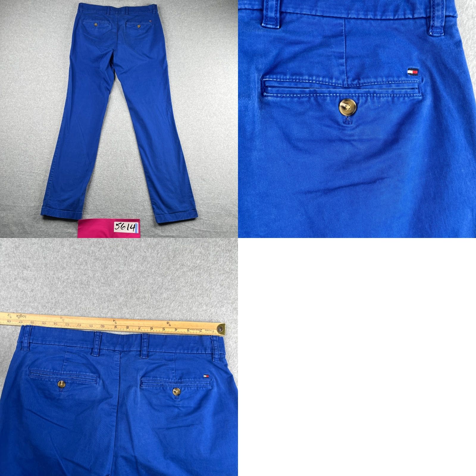 Tommy Hilfiger Tommy Hilfiger Chino Pants Slim Fit 34x34 Blue Casual Mens Size US 34 / EU 50 - 8 Thumbnail