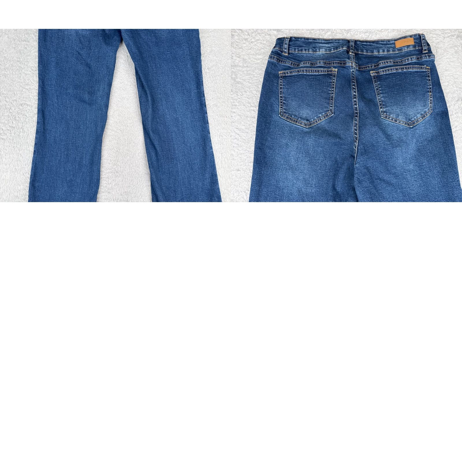 Vintage Blue Jeans Women 12 Blue Denim Bootcut Cotton Blend High Rise Zip Fly 30x29 Denim Jeans Womens Bootcut 30" Blue Str Size 34" / US 12 / IT 48 - 10 Thumbnail