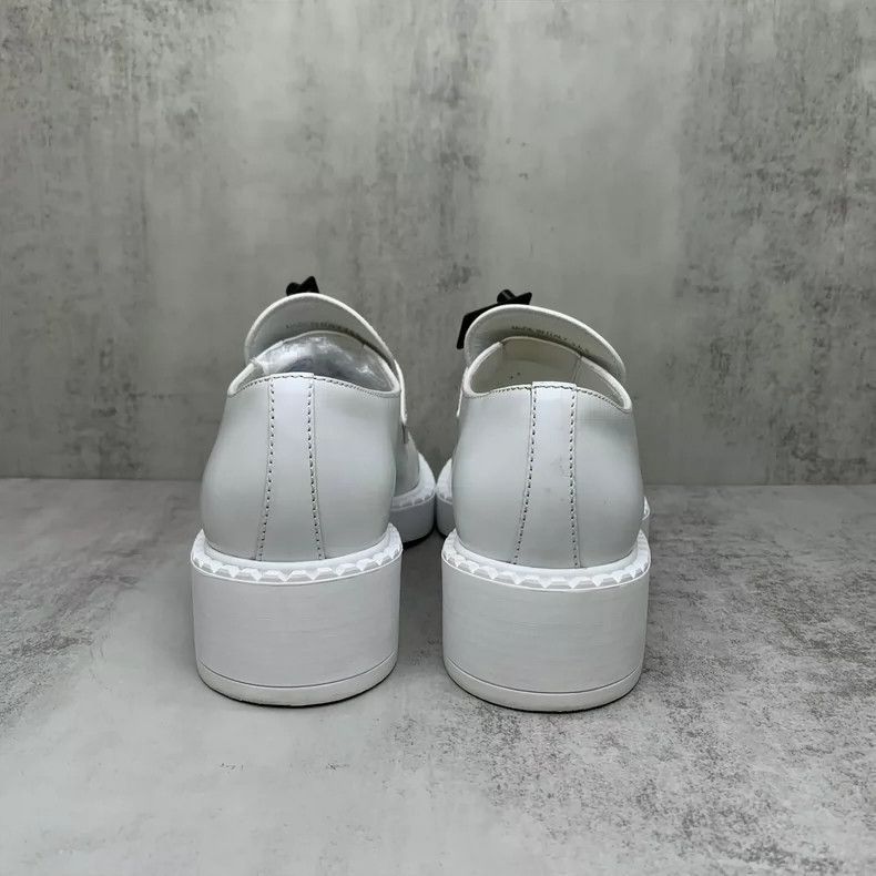 Prada Prada White Loafers Size 36.5 -2505 Size US 6 / IT 36 - 5 Thumbnail