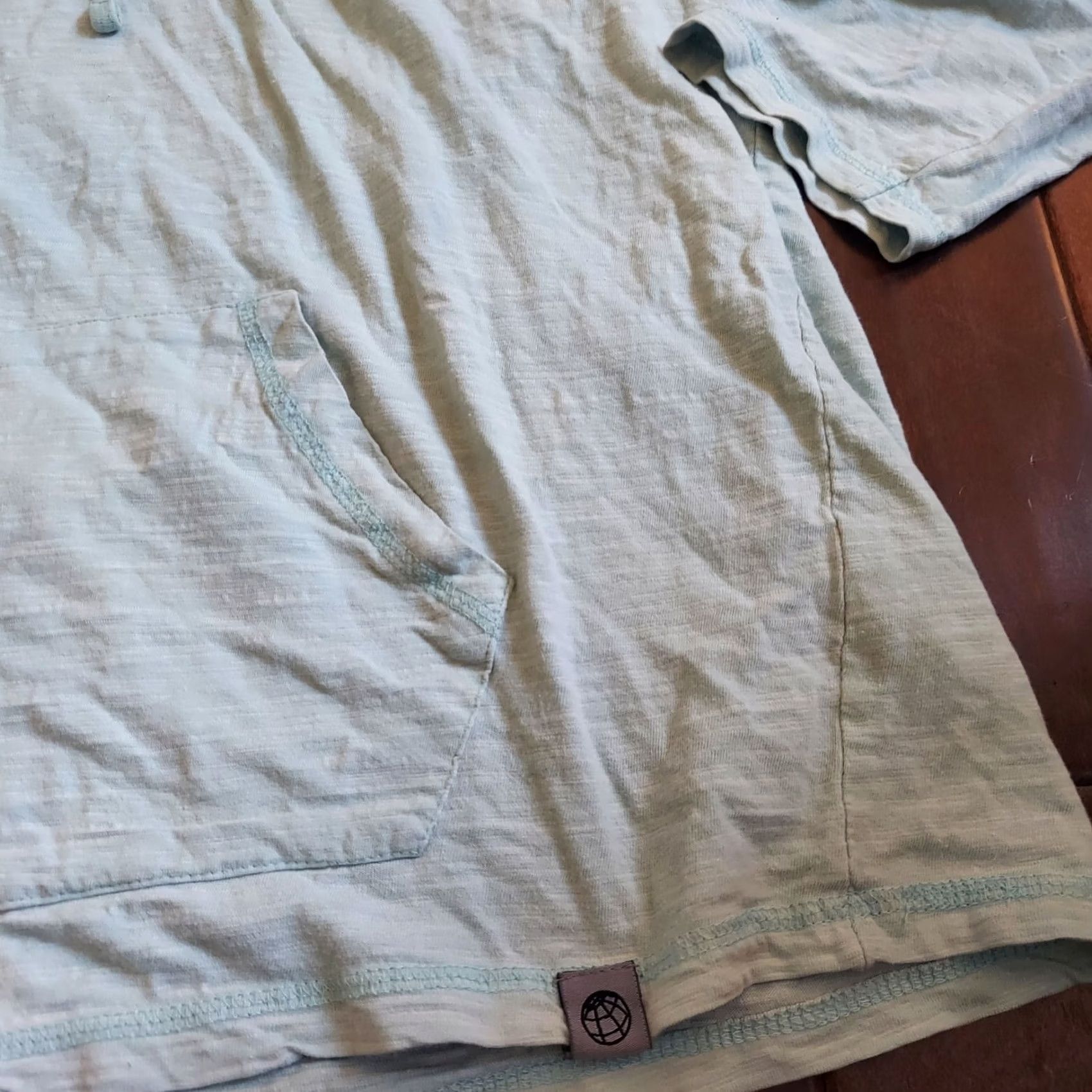 Vintage Free Planet Hoodie Pullover Men L Light Blue 90s With Pockets Drawstring Cotton Blue Brand Free Planet Mens Hoodie Size US L / EU 52-54 / 3 - 5 Thumbnail