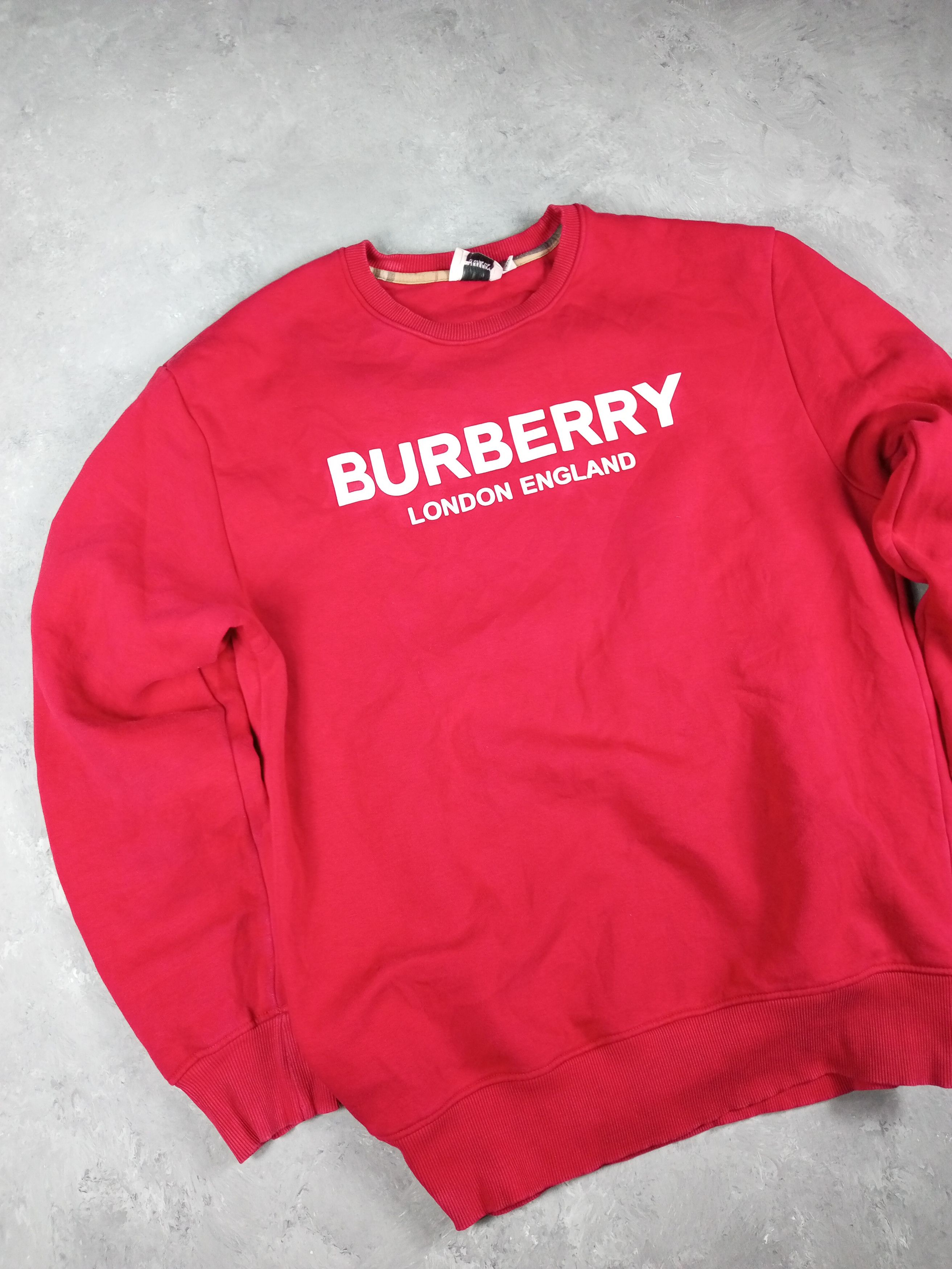 Burberry Vintage Faded Red Burberry Sweater Size US XXL / EU 58 / 5 - 3 Thumbnail