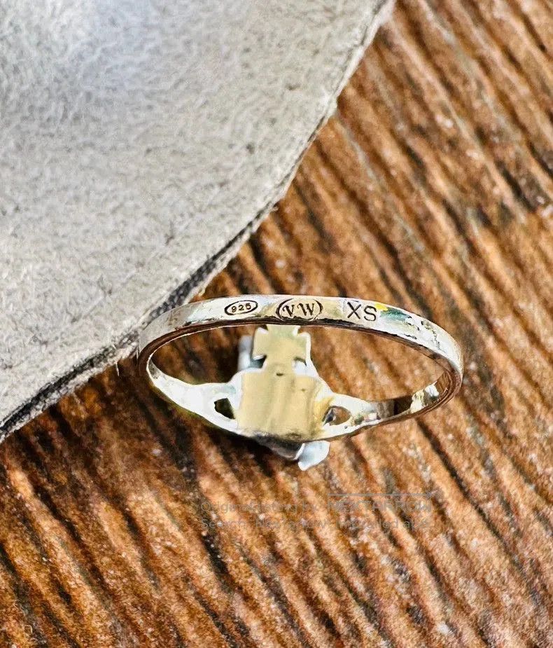 Vivienne Westwood Vivienne Westwood 925 Silver Heart Ring. Size ONE SIZE - 4 Thumbnail