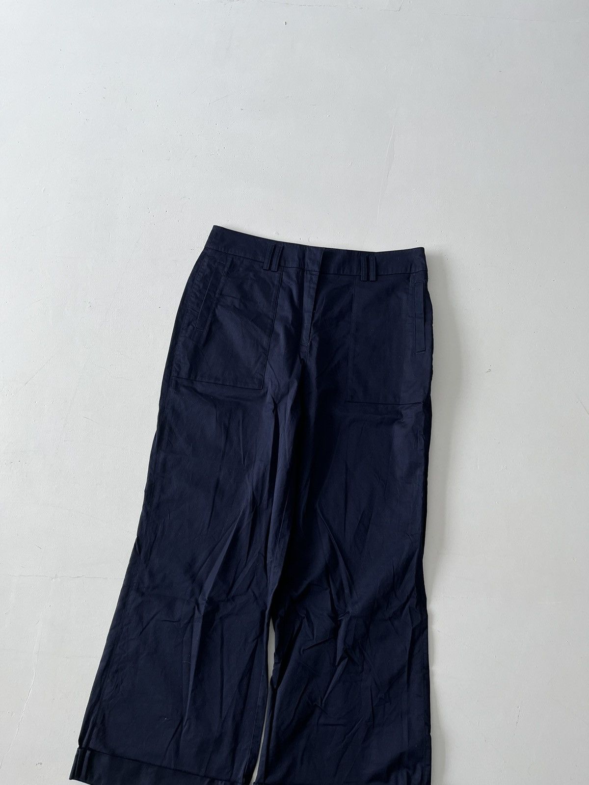 20471120 Vintage Next Navy wide flare pants Japanese like Kapital Size US 34 / EU 50 - 3 Thumbnail