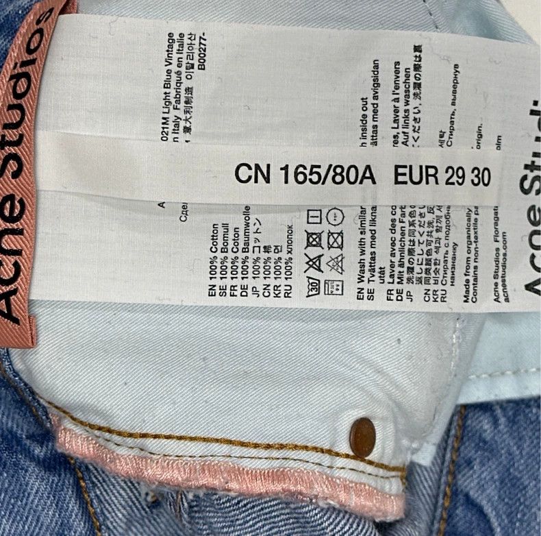 Acne Studios acne studios Cropped loose wash jeans 2503-Nextarrow Size US 29 - 2 Thumbnail