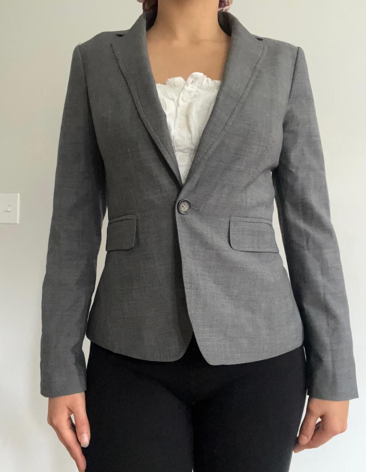 Other Women’s banana republic grey blazer Size XS / US 0-2 / IT 36-38 - 2 Thumbnail