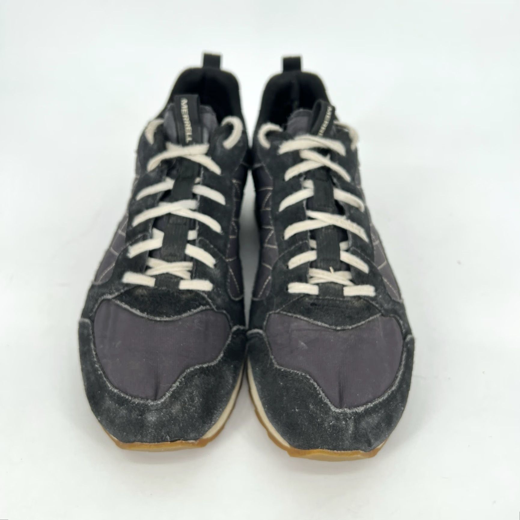 Merrell Merrell Alpine Retro Sneakers Mens Size 10 Navy Blue Leather Nylon Breathable Cushioned Comfort Low Top Rubber Outsole Hiking Walking Men Shoes Size US 10 / EU 43 - 2 Thumbnail