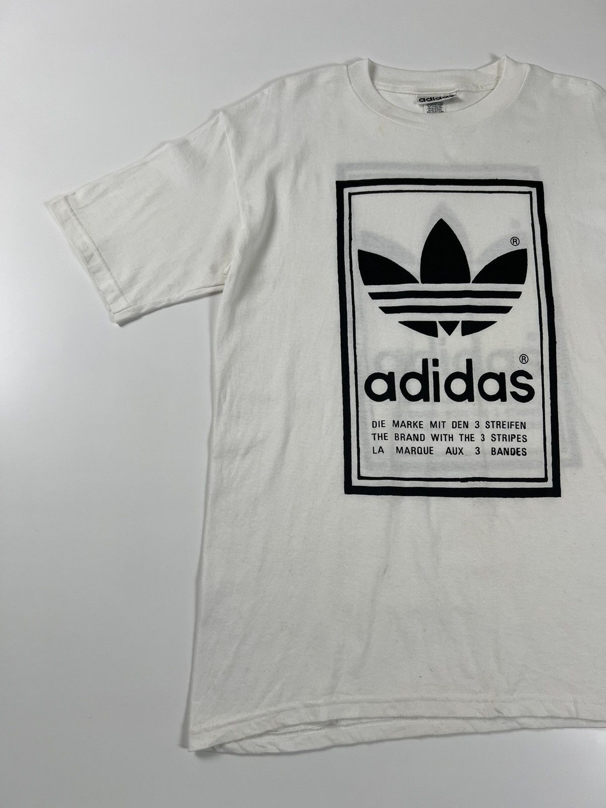 Adidas × Vintage Adidas Big Logo Made In USA Size M Tshirt Size US M / EU 48-50 / 2 - 2 Thumbnail