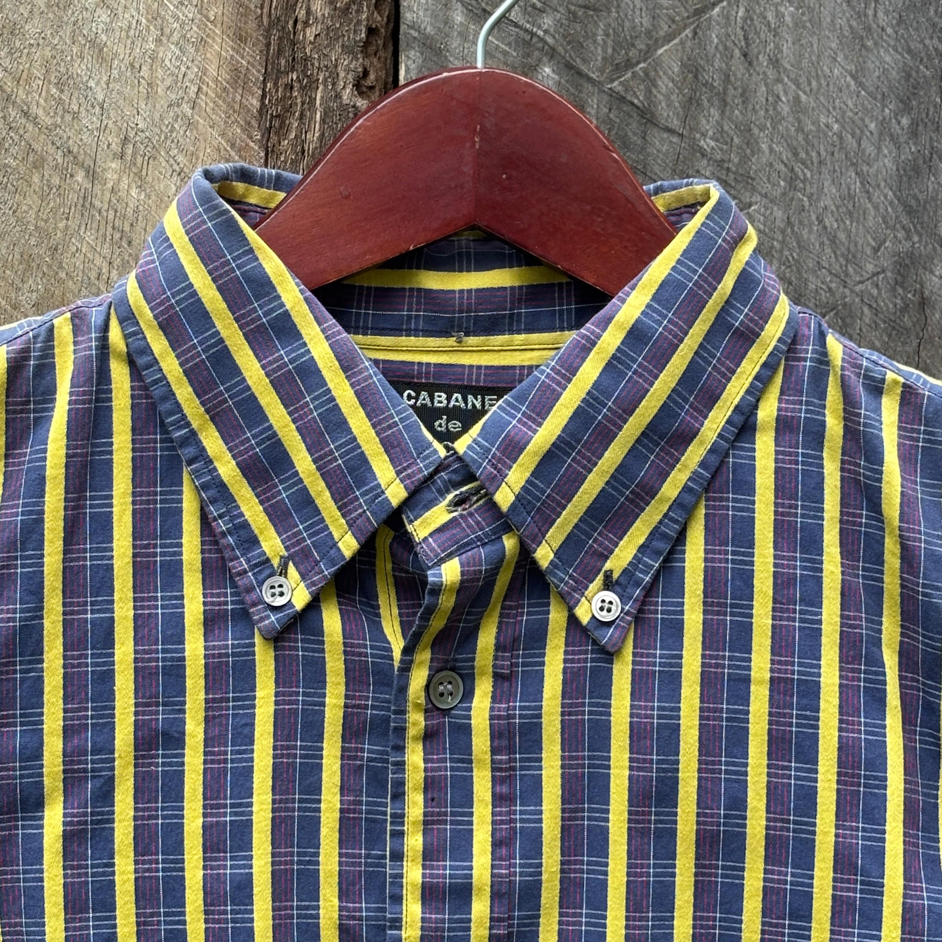CABANE de ZUCCa × Issey Miyake Cabane De Zucca Button Up Plaid Long Sleeve Shirt Size US M / EU 48-50 / 2 - 3 Thumbnail