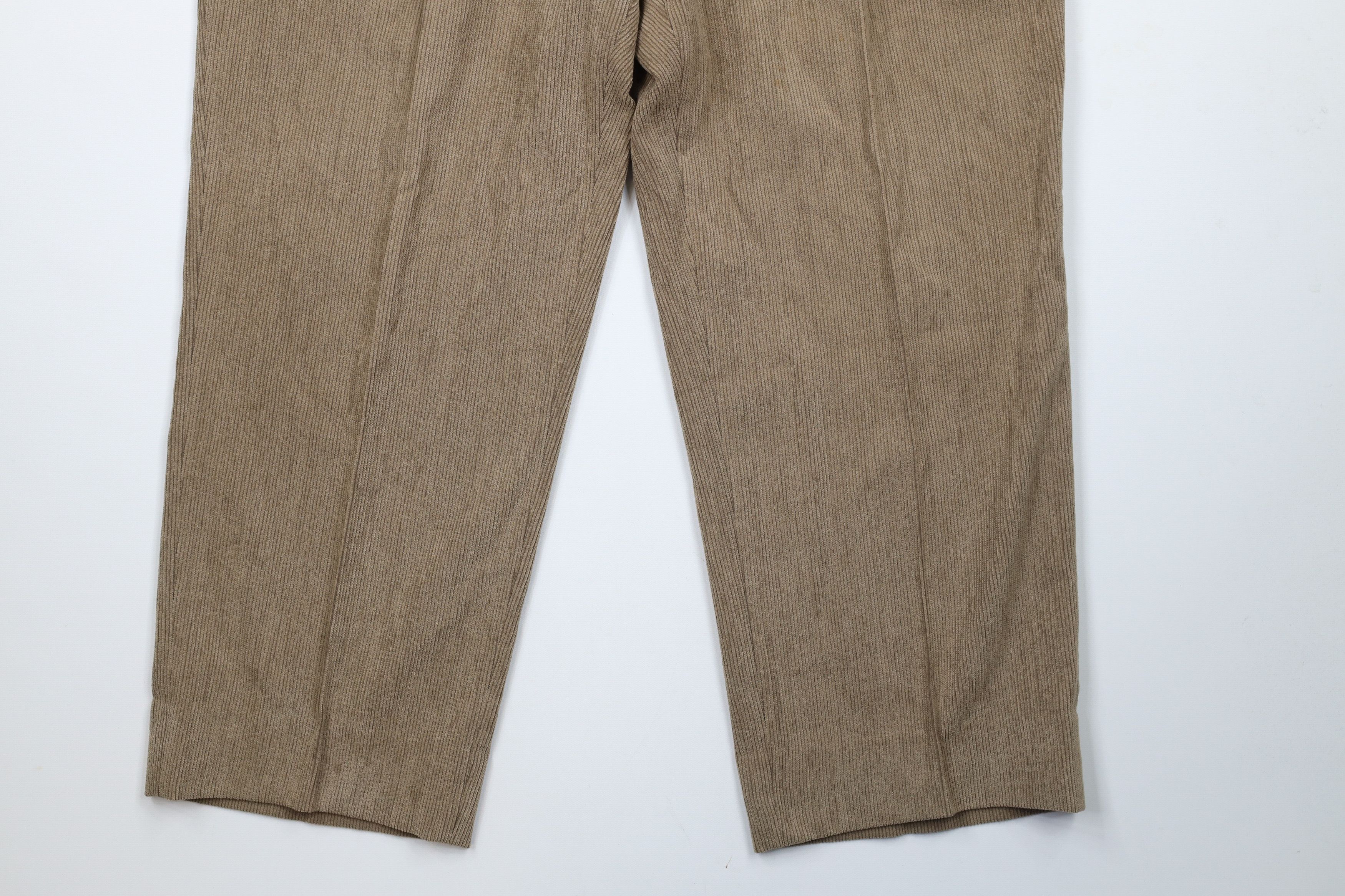 St. Croix × Vintage Vintage 90s St Croix Wide Leg Wool Blend Corduroy Pants Size US 38 / EU 54 - 4 Thumbnail