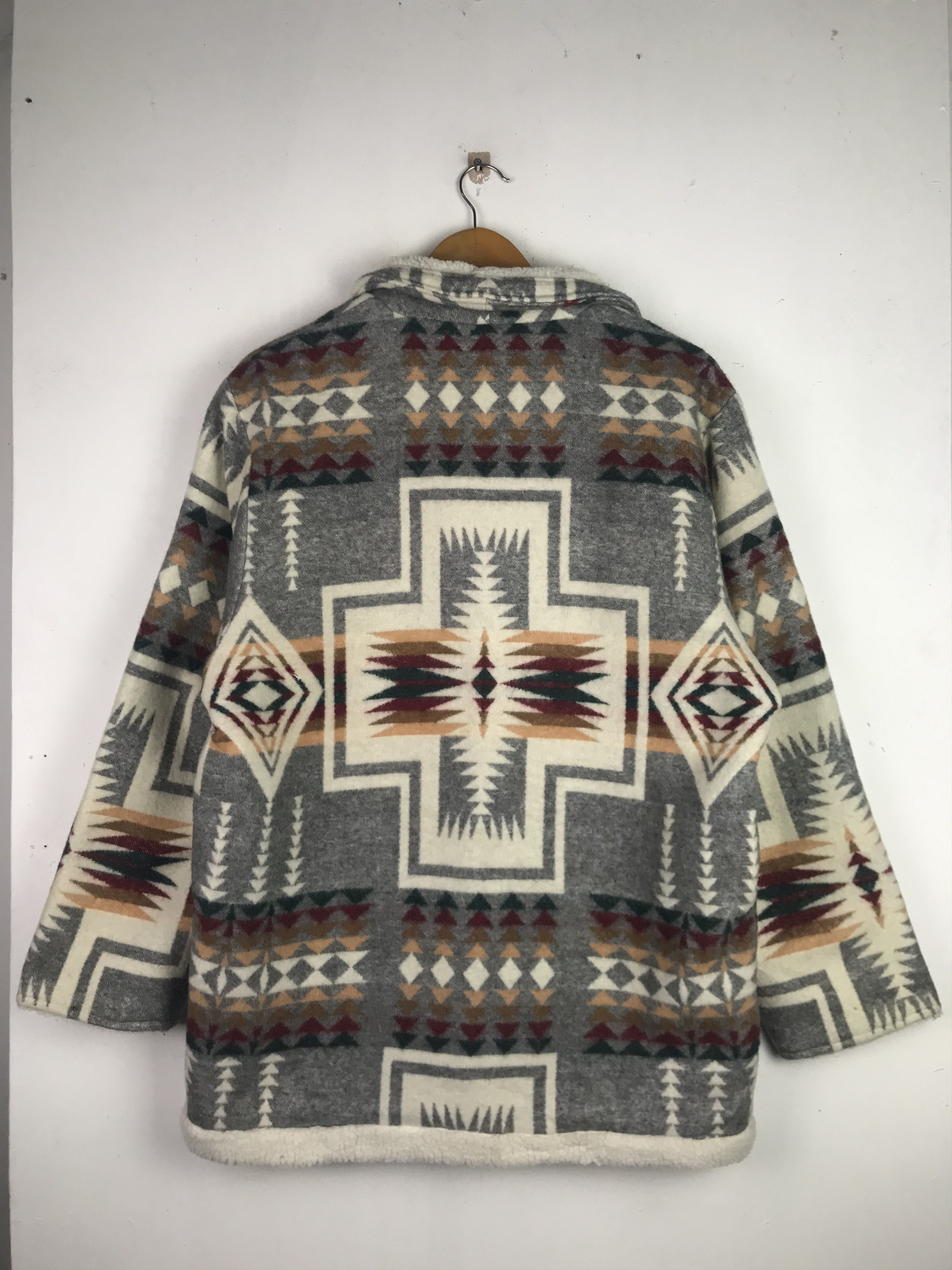 Japanese Brand Vintage Art Navajo Wool Jacket Inspired By Pandleton Size US L / EU 52-54 / 3 - 2 Thumbnail