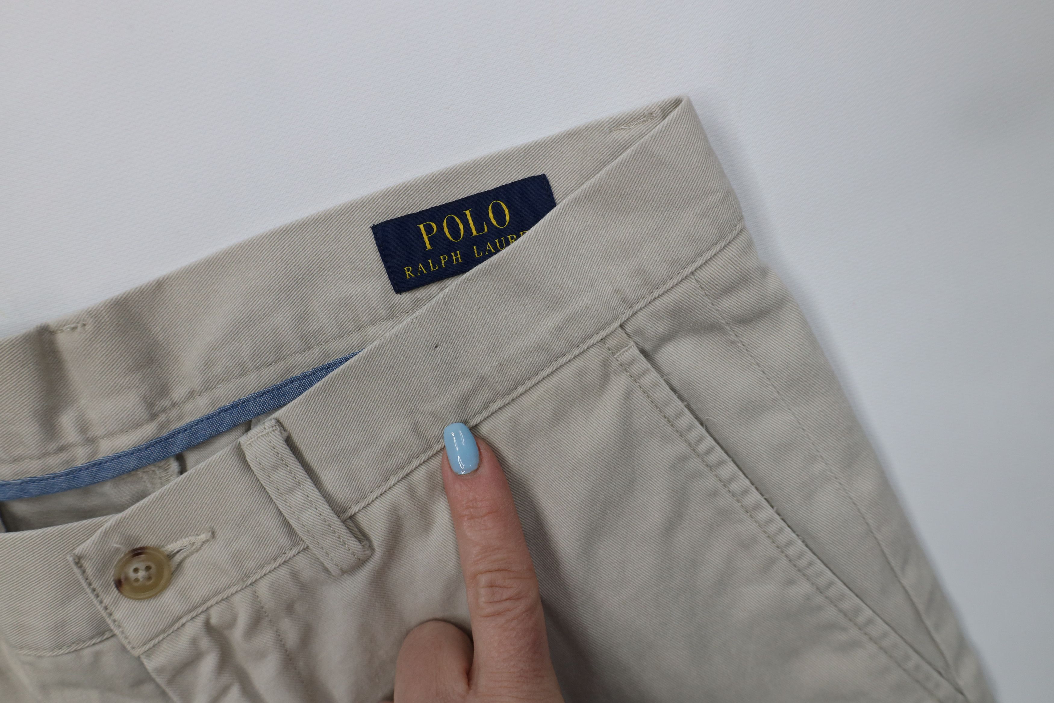 Polo Ralph Lauren Vintage Ralph Lauren Fit Above Knee Chino Shorts Beige Size US 30 / EU 46 - 7 Thumbnail