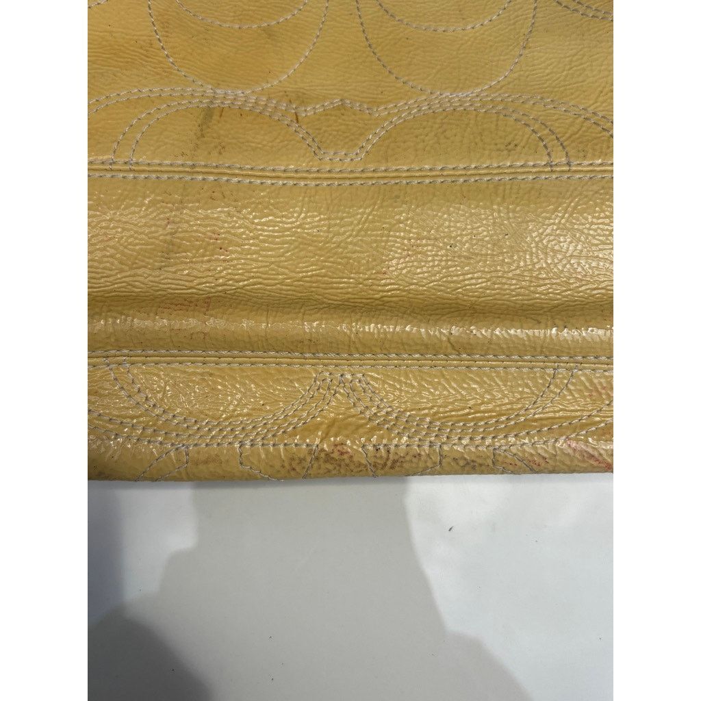 Coach Yellow Patent Vintage Coach Small Totebag Size ONE SIZE - 6 Thumbnail