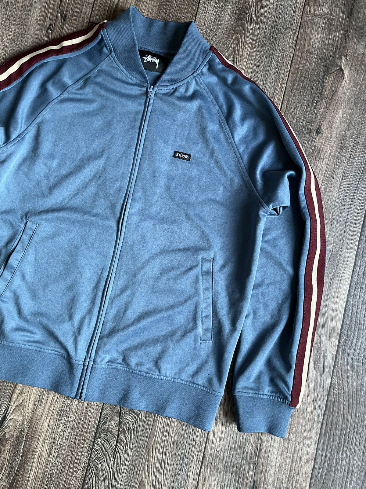 Stussy STUSSY Logo Zip Up Track Jacket Size US M / EU 48-50 / 2 - 2 Thumbnail