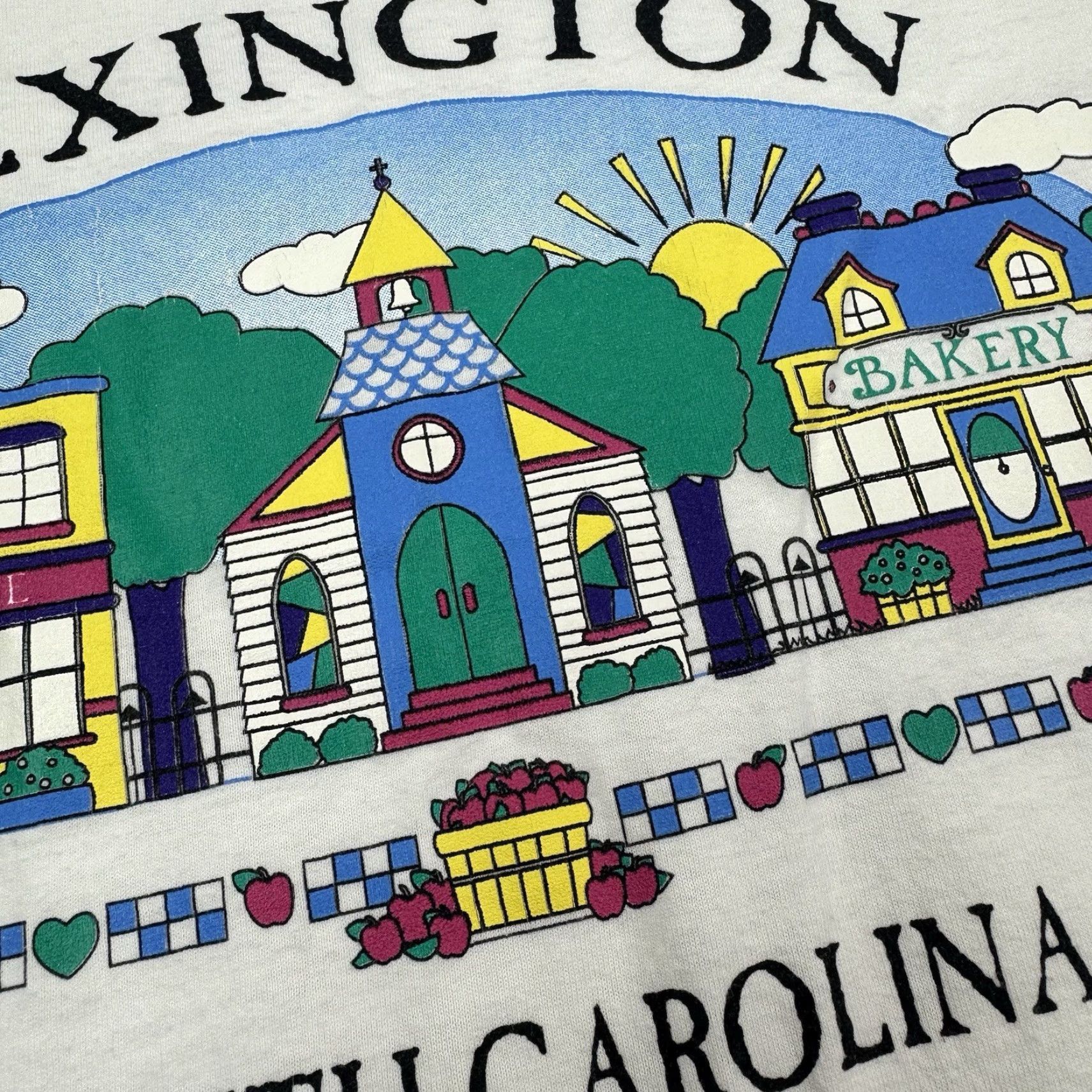 Vintage VINTAGE Gopher T Shirt Men's White Crew Neck Short Sleeve Cotton Polyester Cotton Blend Lexington Town City Travel Outdoor 90s Size US L / EU 52-54 / 3 - 4 Thumbnail