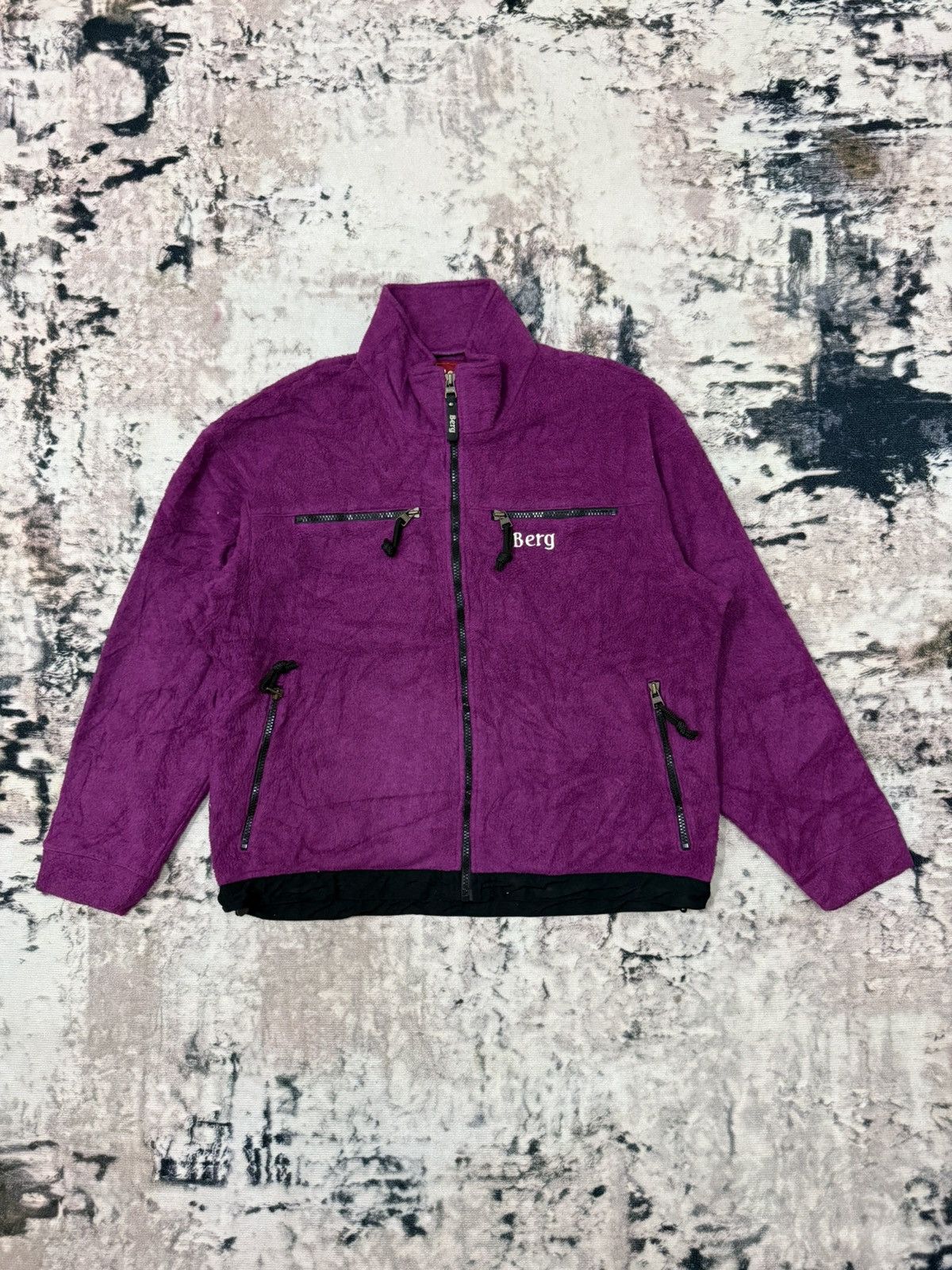 Japanese Brand × Mizuno × Vintage Vintage Berg by Mizuno Cropped Fleece Sweater Jacket Size US M / EU 48-50 / 2 - 1 Thumbnail
