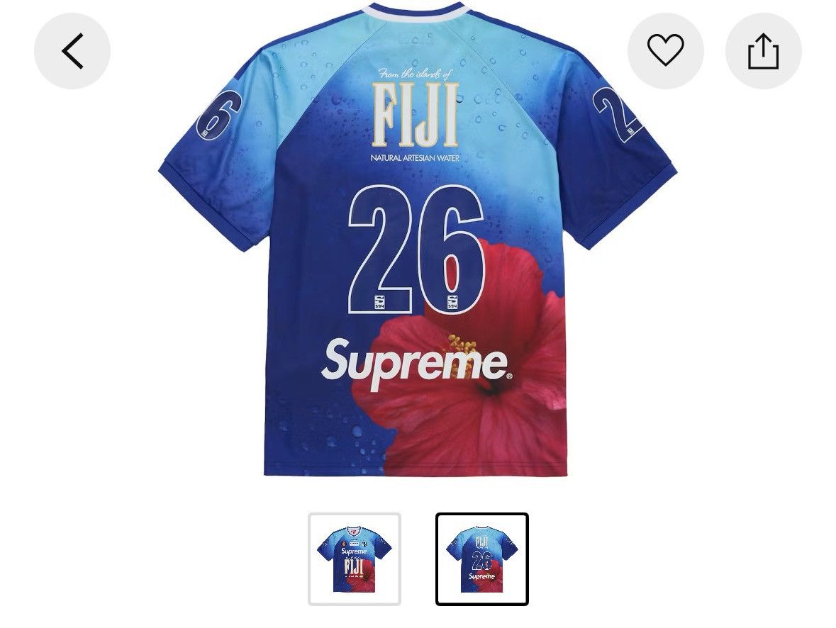 Supreme Supreme Fiji Soccer Jersey Multicolor Size L DS Size US L / EU 52-54 / 3 - 2 Thumbnail