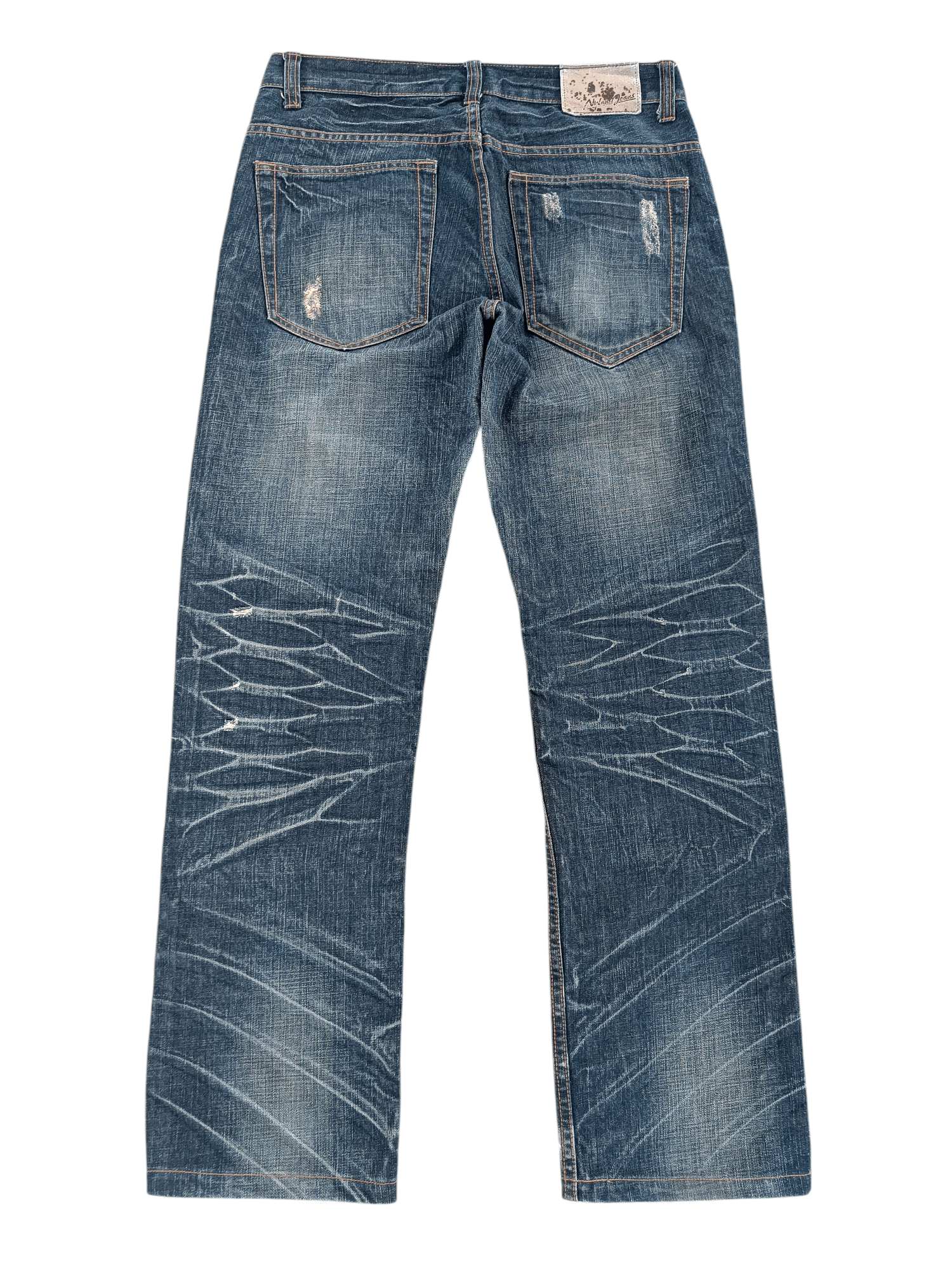If Six Was Nine × Japanese Brand × Jean 🔥 VTG 🔥 Japanese Nylaus Rare Distressed Jeans Size US 32 / EU 48 - 8 Thumbnail