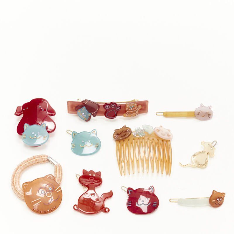 Other CHIC & MODE Alexandre Zouari crystal red cat crystal hair tie clip comb X10 Size ONE SIZE - 1 Thumbnail