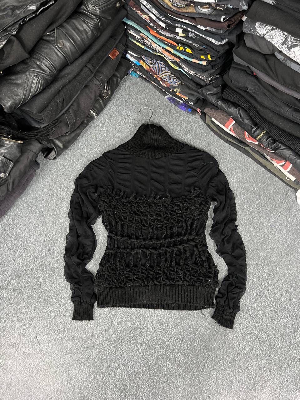 Vintage Y2K Gothic Vibe 00s Bondage Long Sleeve Top Size M / US 6-8 / IT 42-44 - 1 Thumbnail