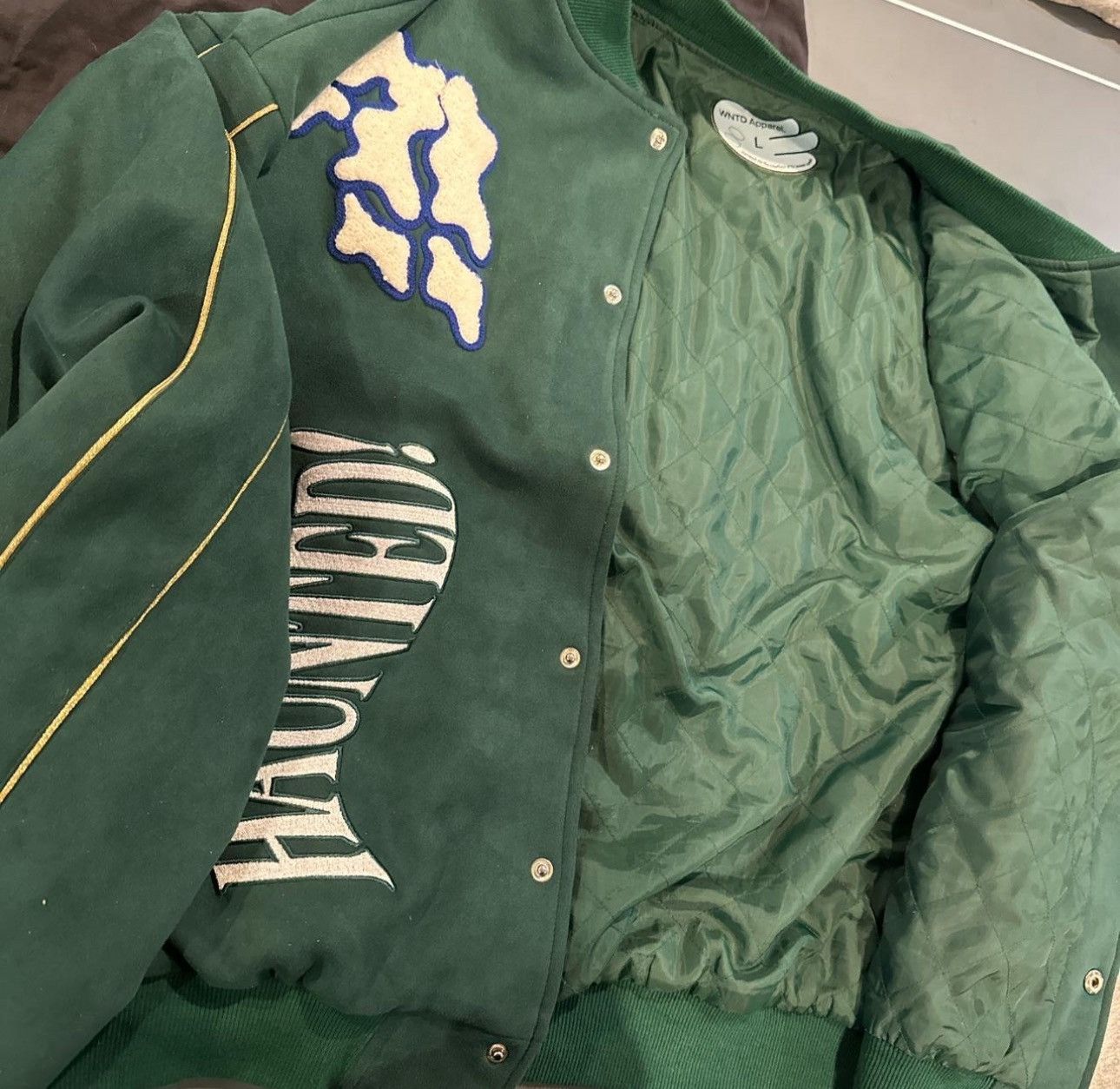Other Bluboy WNTD Apparel Haunted varsity bomber jacket Size US L / EU 52-54 / 3 - 2 Thumbnail