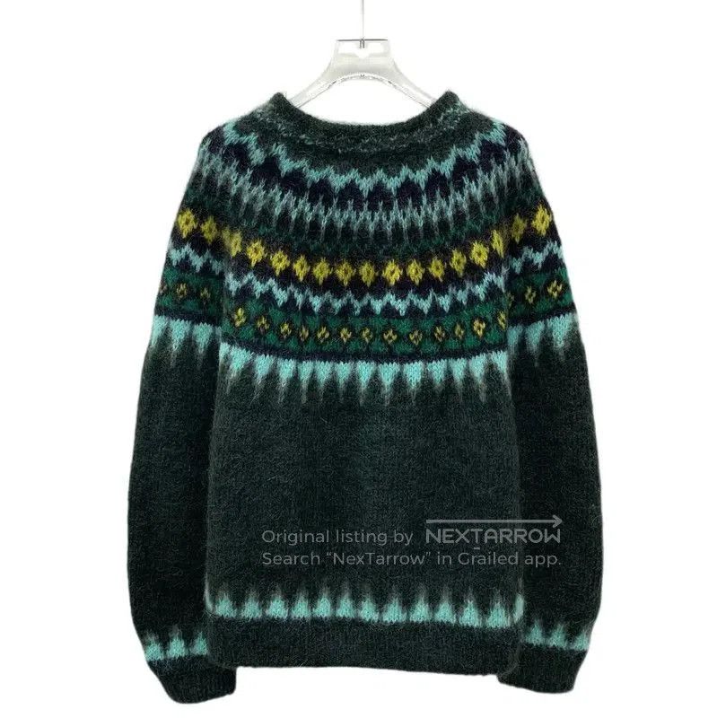 Loewe Loewe Green Mohair Knit Sweater . Size S / US 4 / IT 40 - 2 Thumbnail