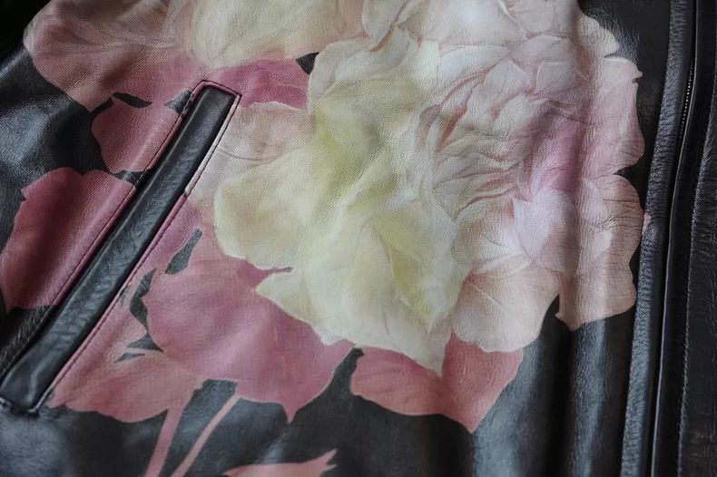 Yohji Yamamoto Yohji Yamamoto 1991AW Chinese rose leather jacket 2503-Ne Size US L / EU 52-54 / 3 - 4 Thumbnail