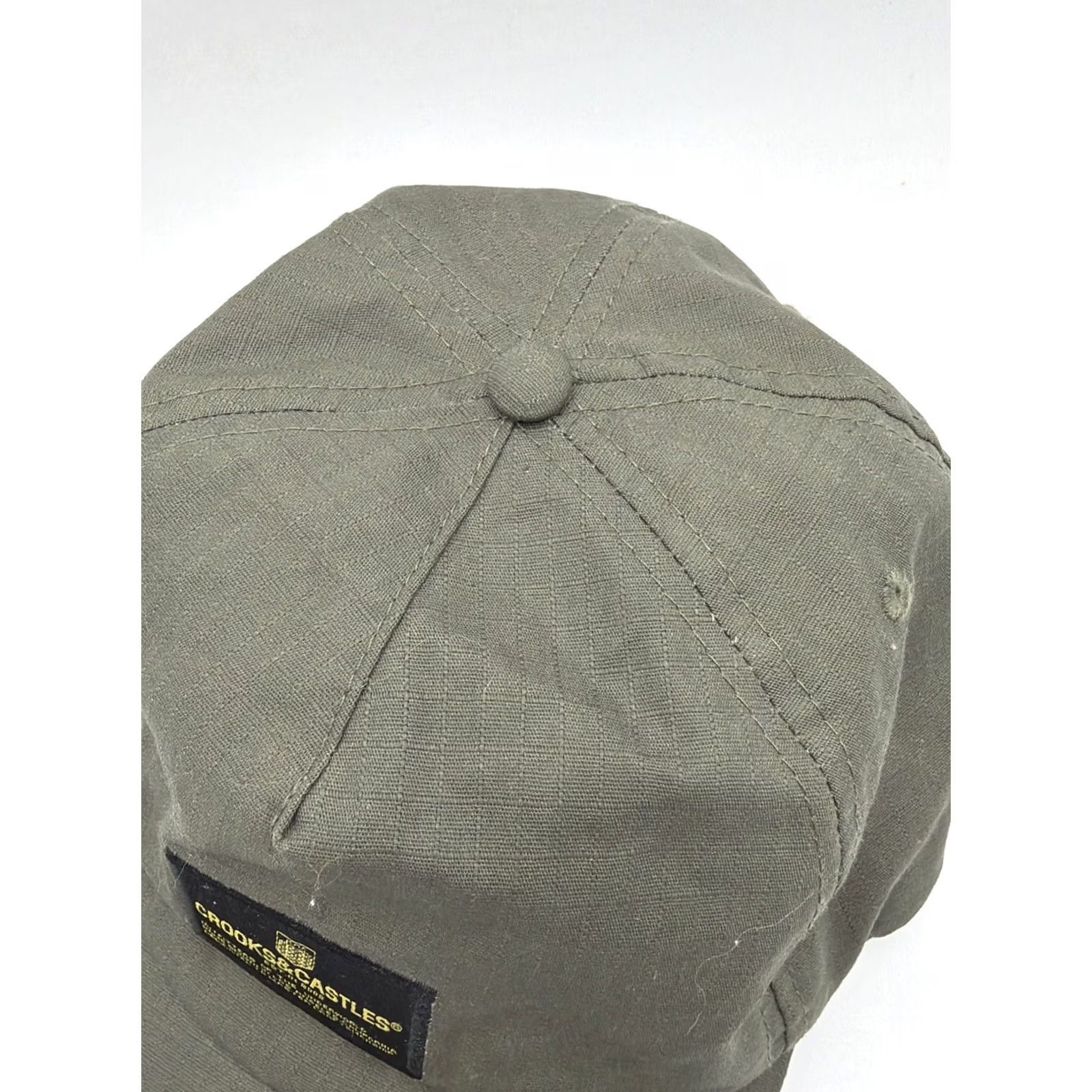 Crooks & Castles Crooks & Castles Snapback Hat Baseball Cap OD Olive Green Adjustable Men One Size Green Casual Mens Size ONE SIZE - 4 Thumbnail