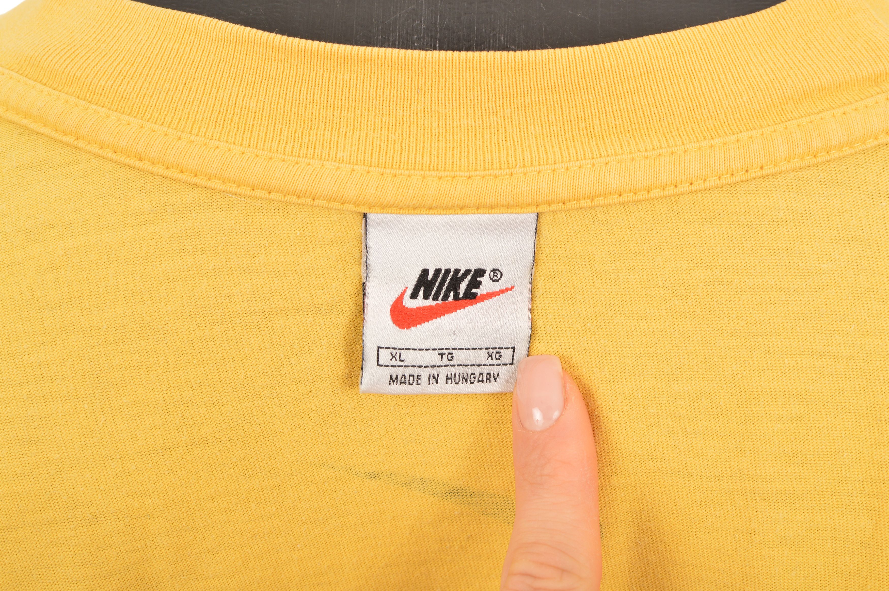 Nike Nike Challenge Court Vintage Yellow Big Logo T-Shirt Size US XL / EU 56 / 4 - 8 Thumbnail