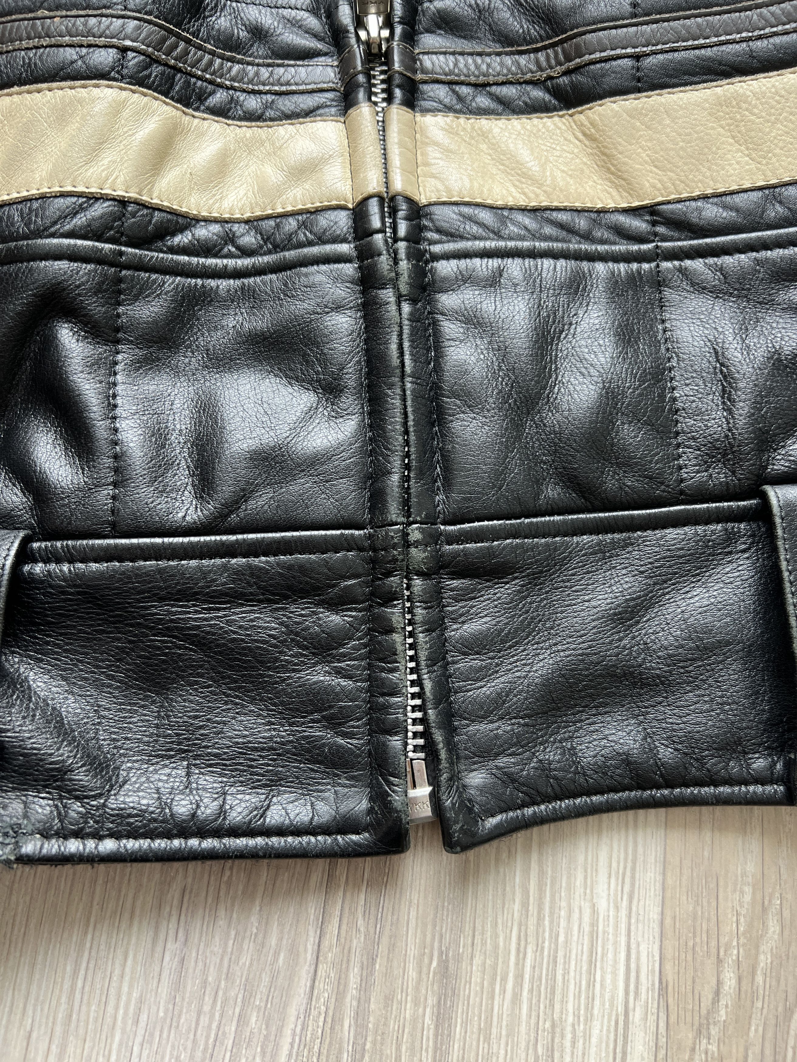Other VINTAGE Y2K RED SKINS MOTORCYCLE BIKER LEATHER JACKET Size L / US 10 / IT 46 - 11 Thumbnail