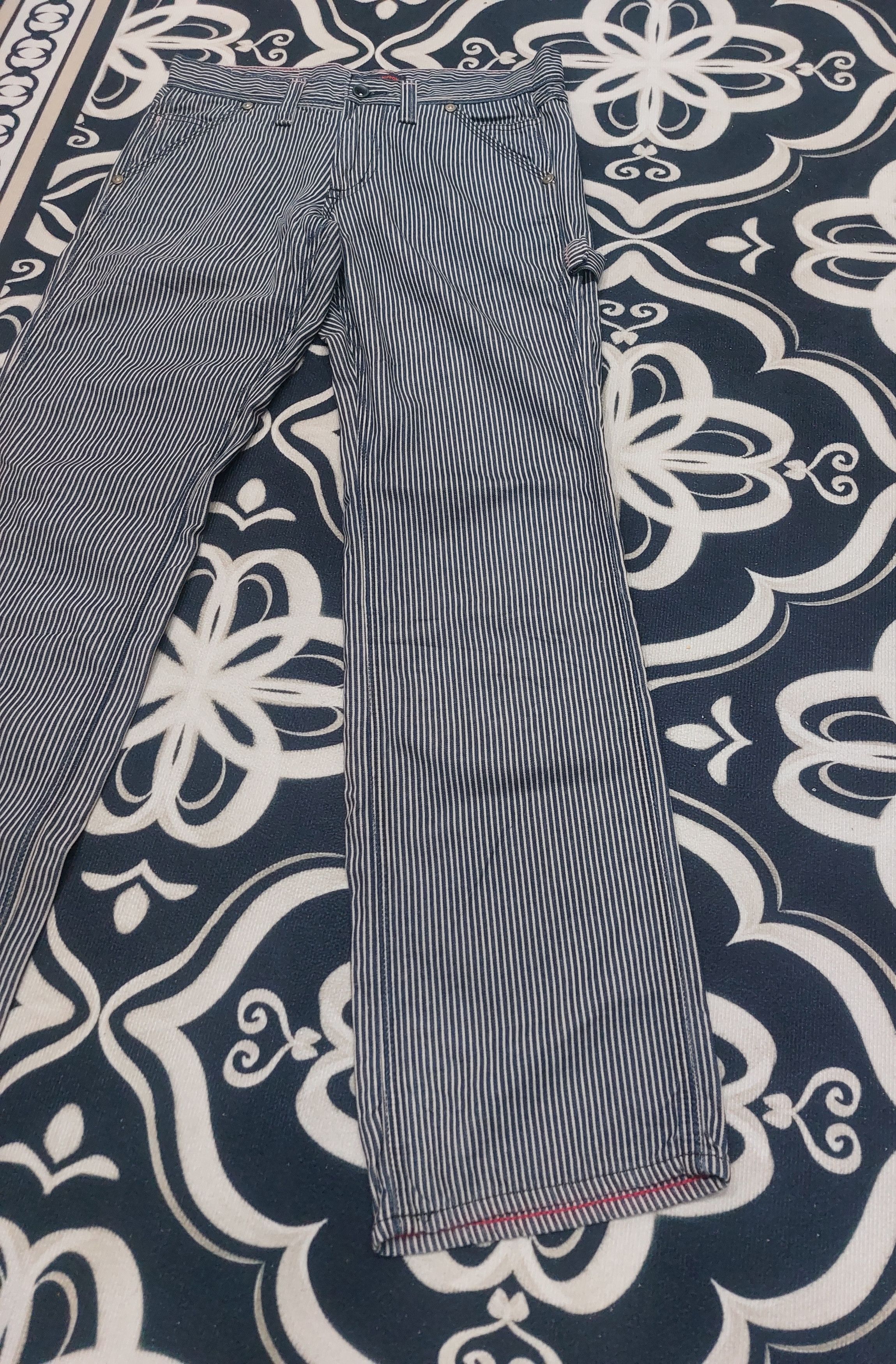 Japanese Brand × Jean HICKORY STRIPE ET BOITE JAPANESE JEANS Size US 32 / EU 48 - 4 Thumbnail